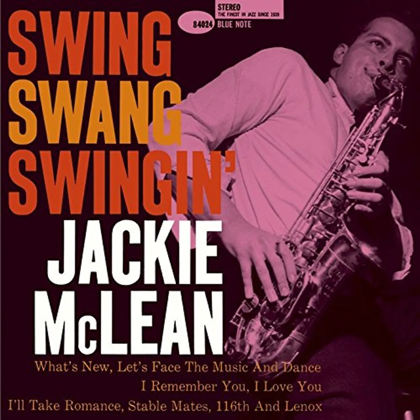 Jackie McLean SWING SWANG SWINGIN CD