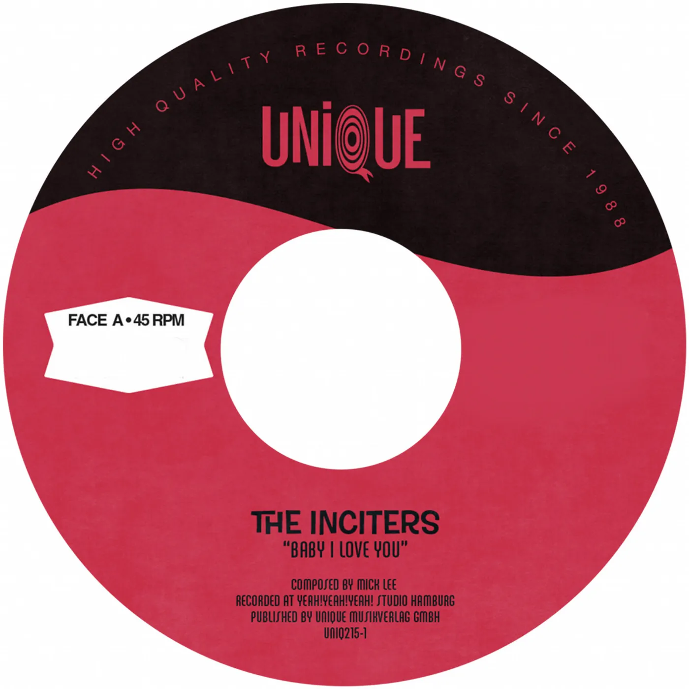 The Inciters BABY I LOVE YOU Vinyl Record