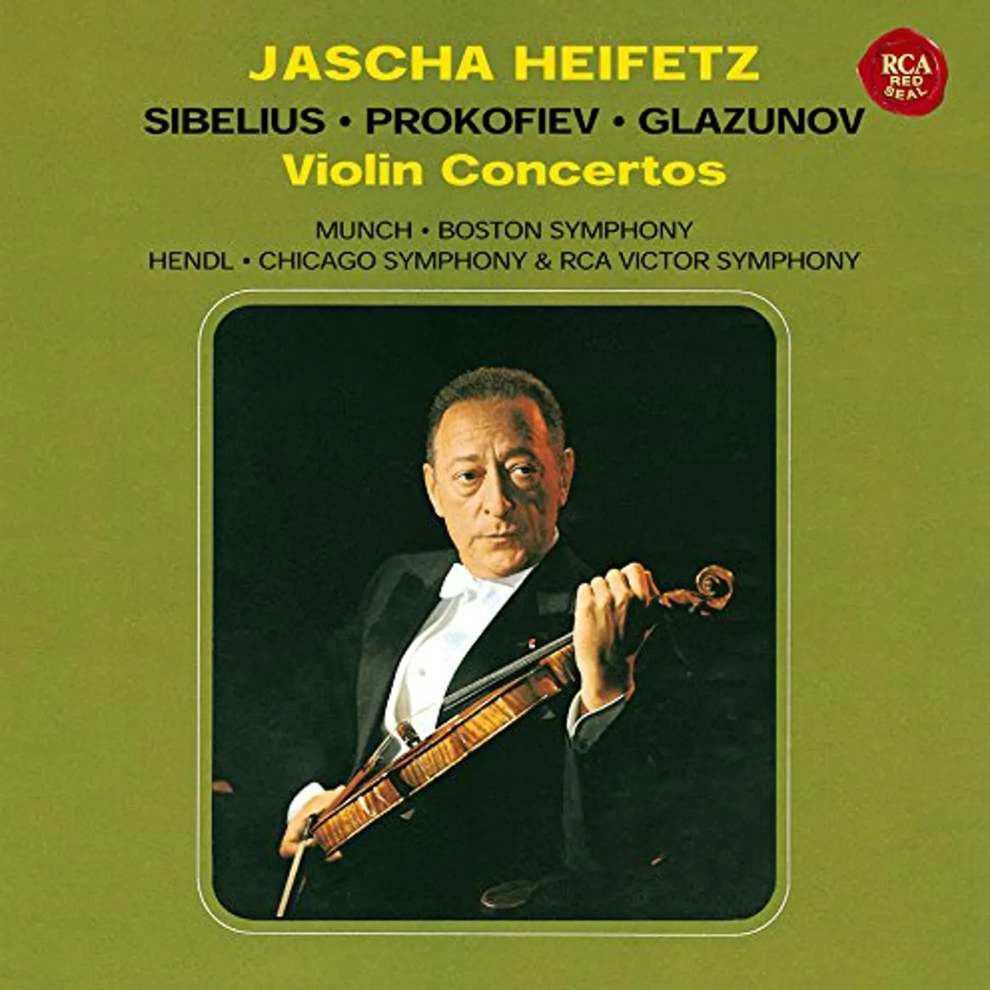 Jascha Heifetz SIBELIUS PROKOFIEV GLASNOV: VIOLIN CD
