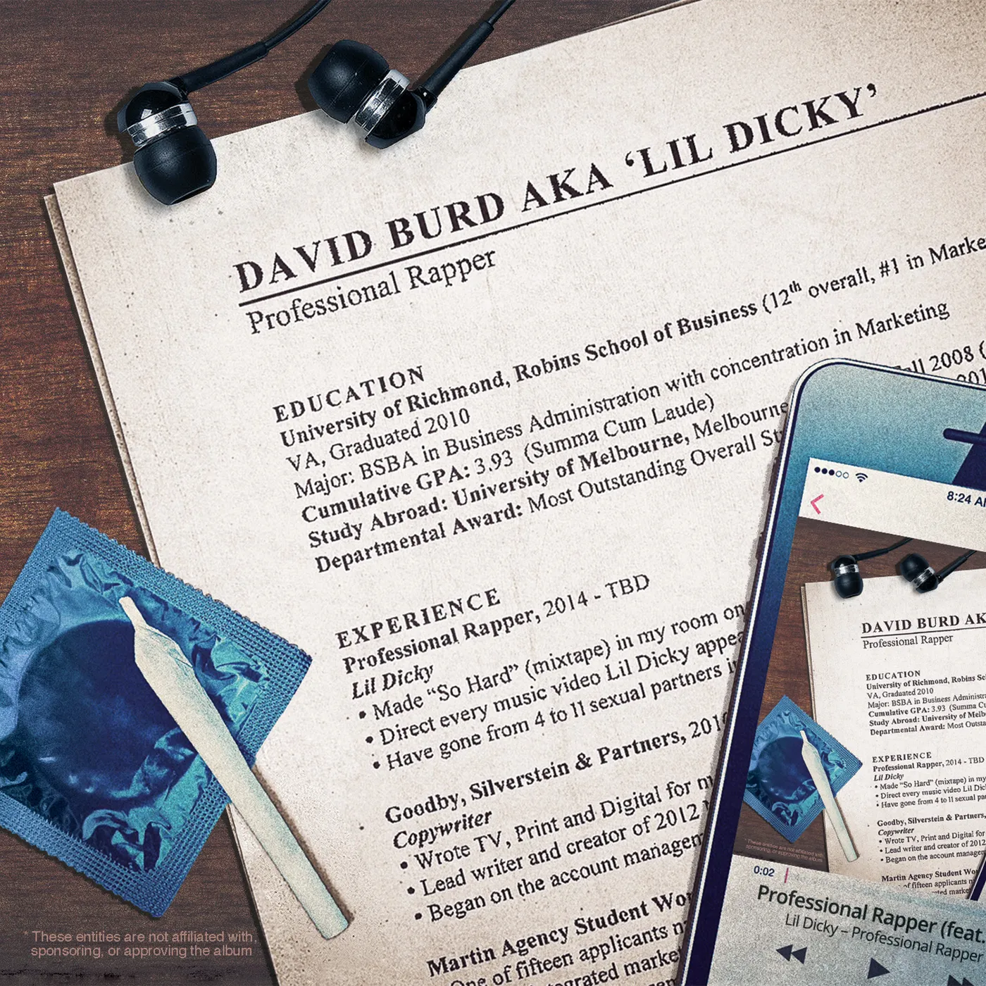 Lil Dicky Professional Rapper Vinyl Record