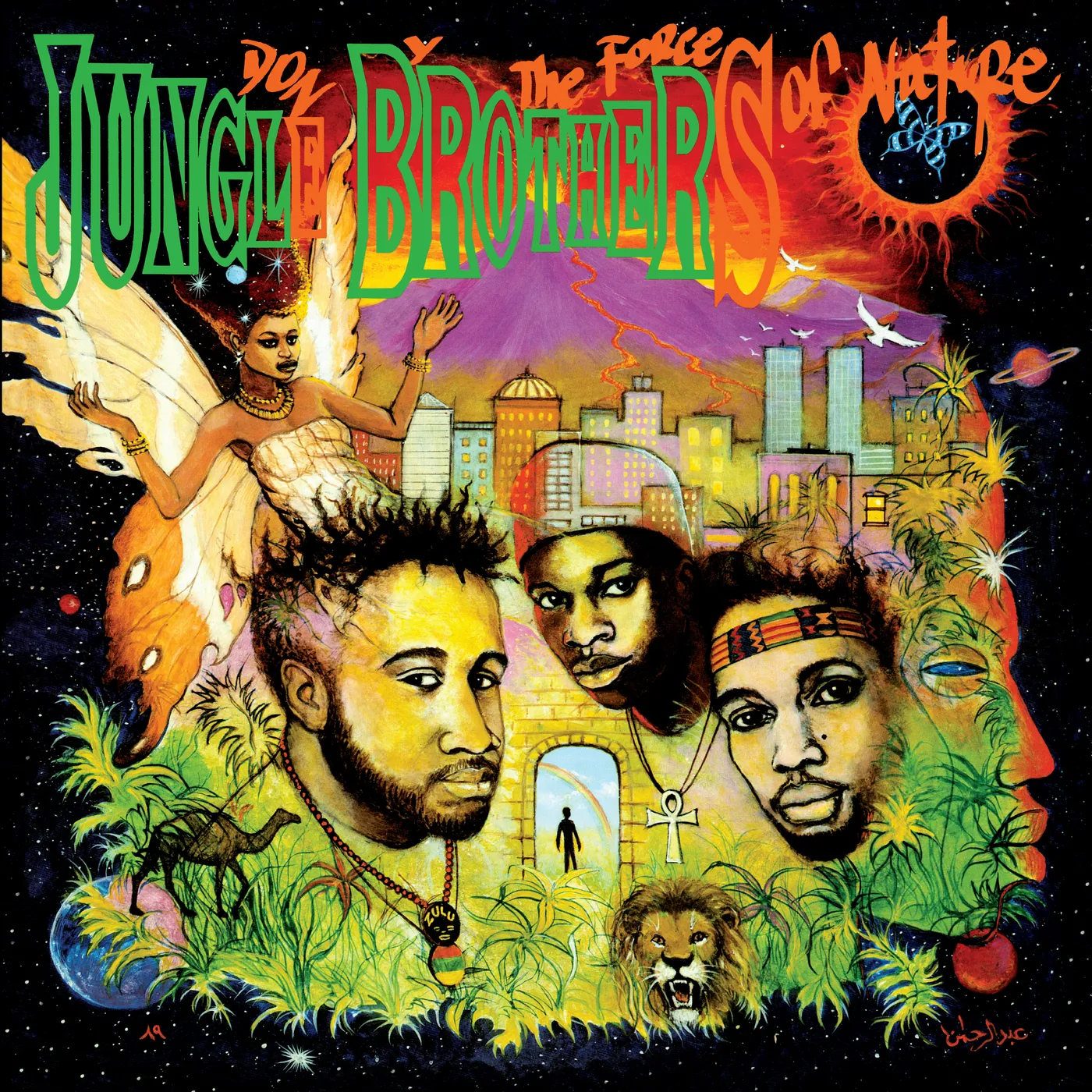 Jungle Brothers Done By The Forces Of Nature Vinyl Record