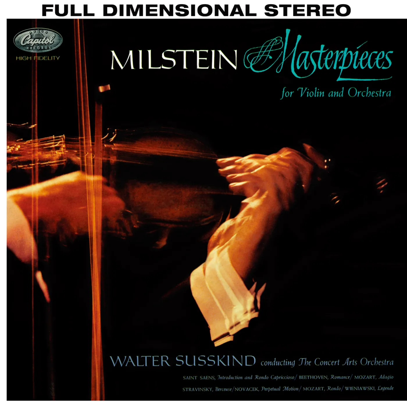 Nathan Milstein MASTERPIECES FOR VIOLIN & ORCHESTRA Vinyl Record