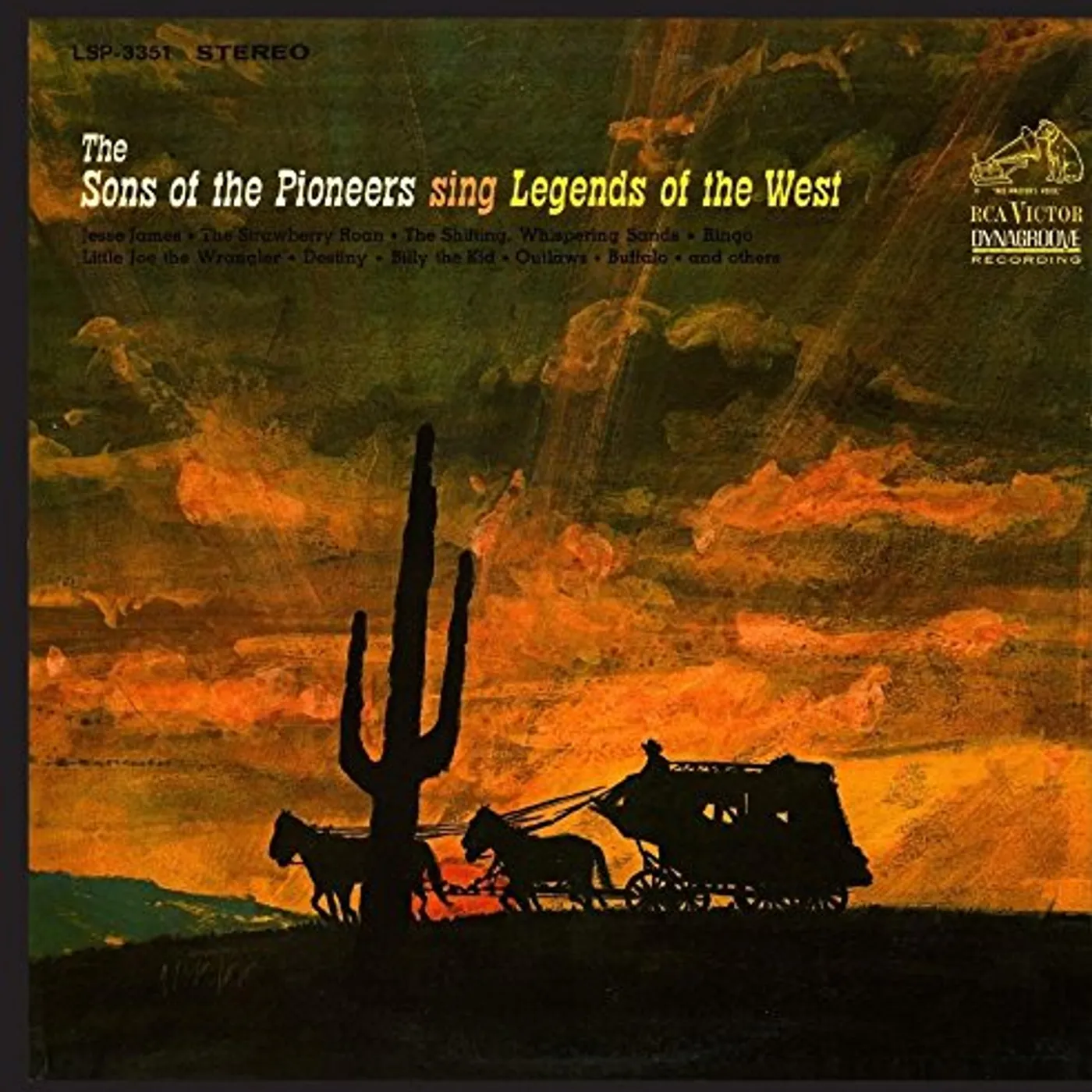 Sons of the Pioneers SING LEGENDS OF THE WEST CD