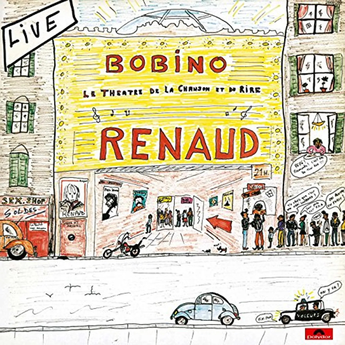 Renaud LIVE BOBINO 80 Vinyl Record