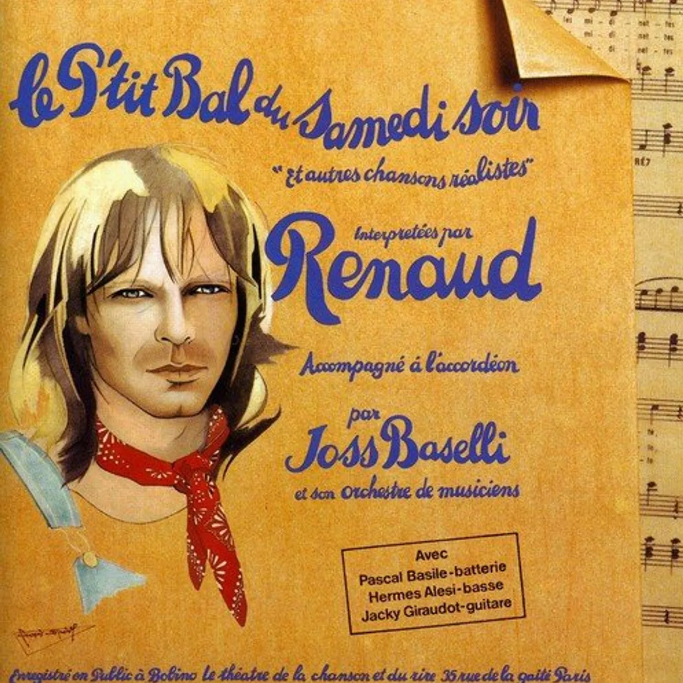 Renaud LIVE PTIE BAL DU SAMEDI SO Vinyl Record