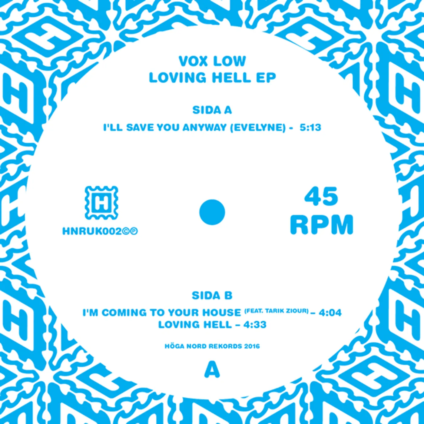 VoX LoW LOVING HELL (EP) Vinyl Record - UK Release