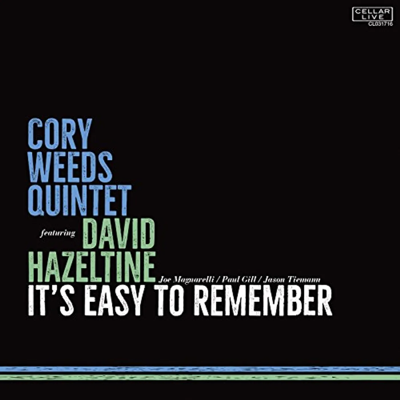 Cory Weeds EASY TO REMEMBER CD