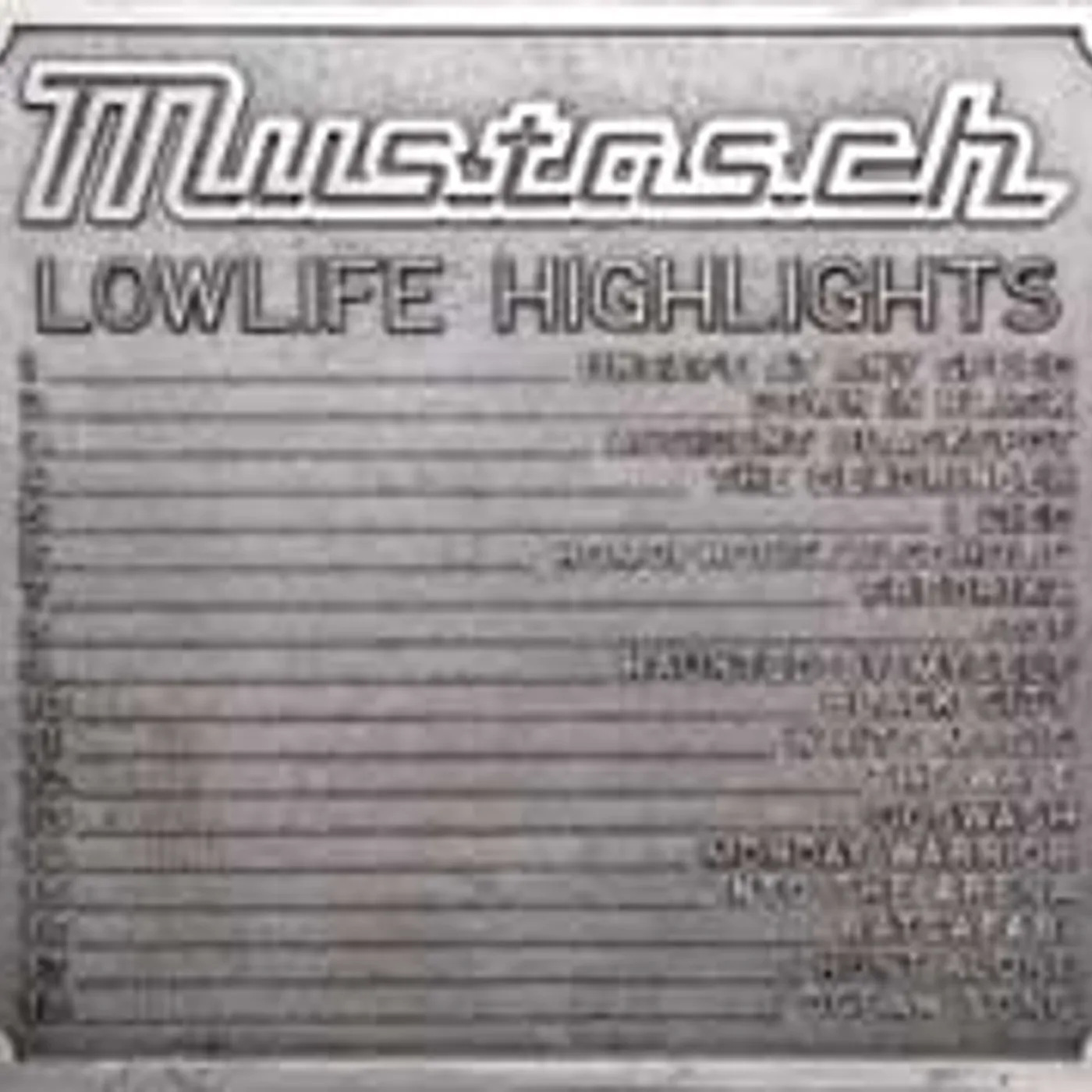 Mustasch LOWLIFE HIGHLIGHTS BEST OF CD
