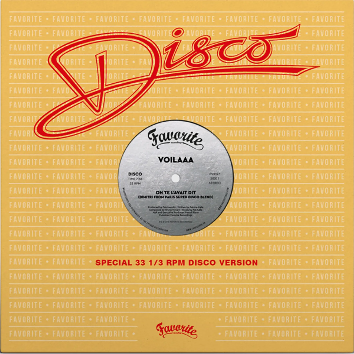 Voilaaa ON TE L'AVAIT DIT / SPIES ARE WATCHING ME REMIXES Vinyl Record