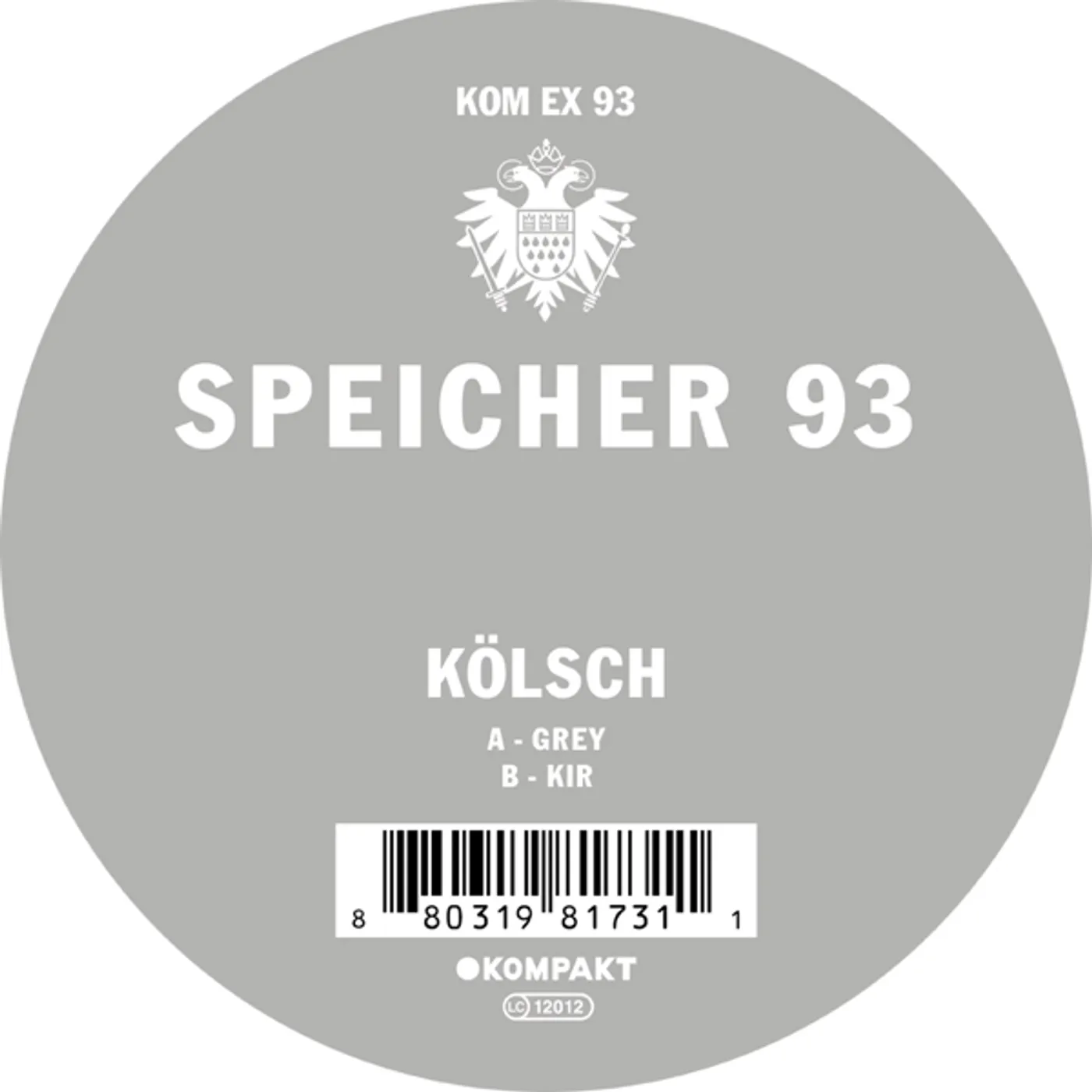 Kölsch Speicher 93 Vinyl Record