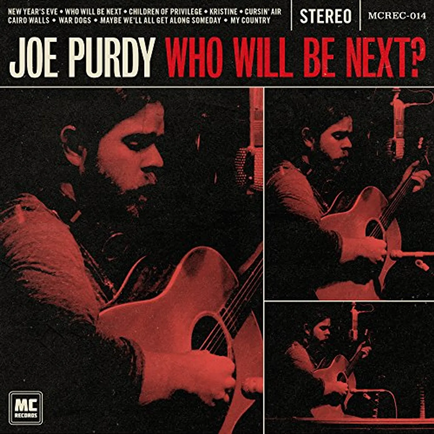 Joe Purdy WHO WILL BE NEXT Vinyl Record