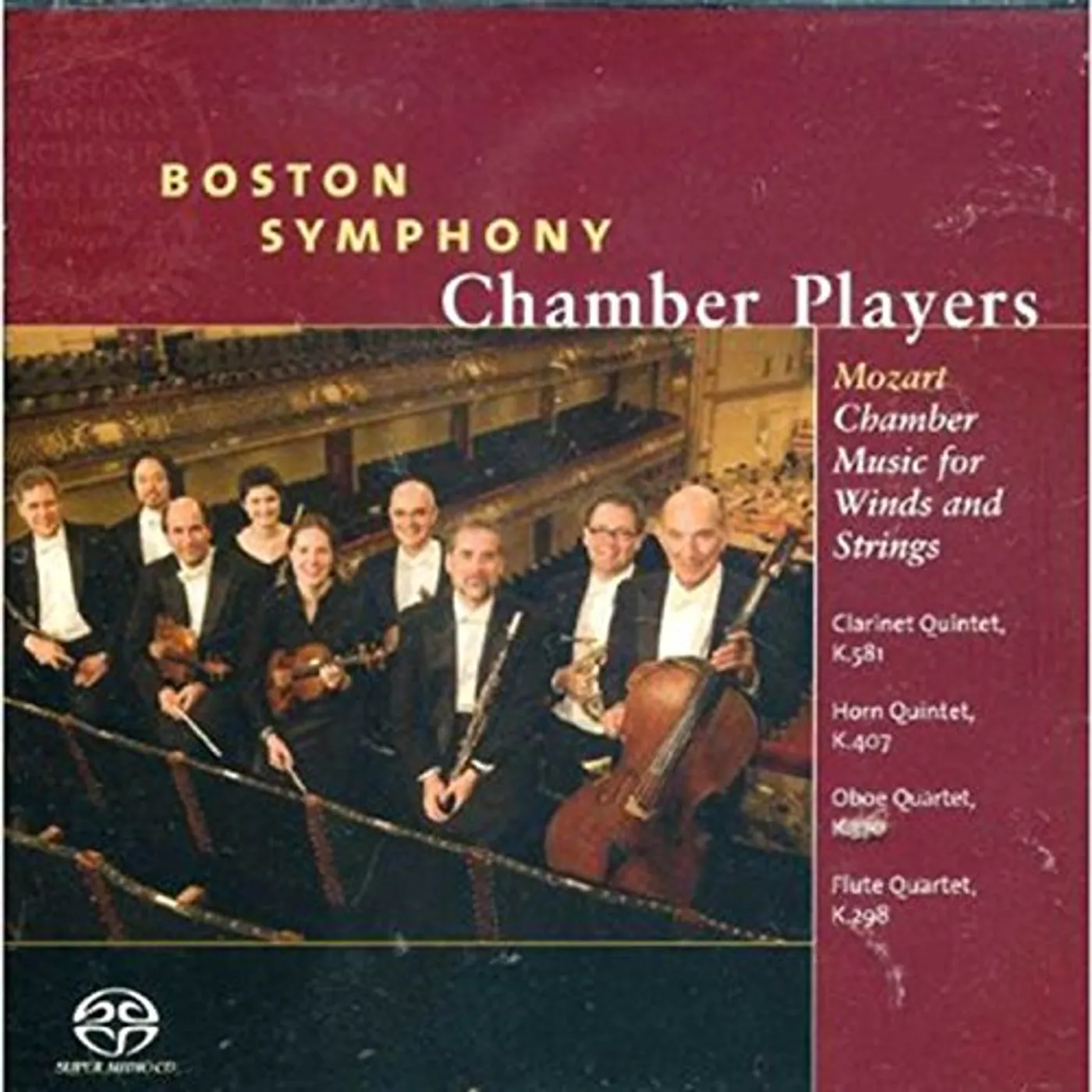 Boston Symphony Chamber Players MOZART CHAMBER MUSIC FOR WINDS & SPRINGS CD