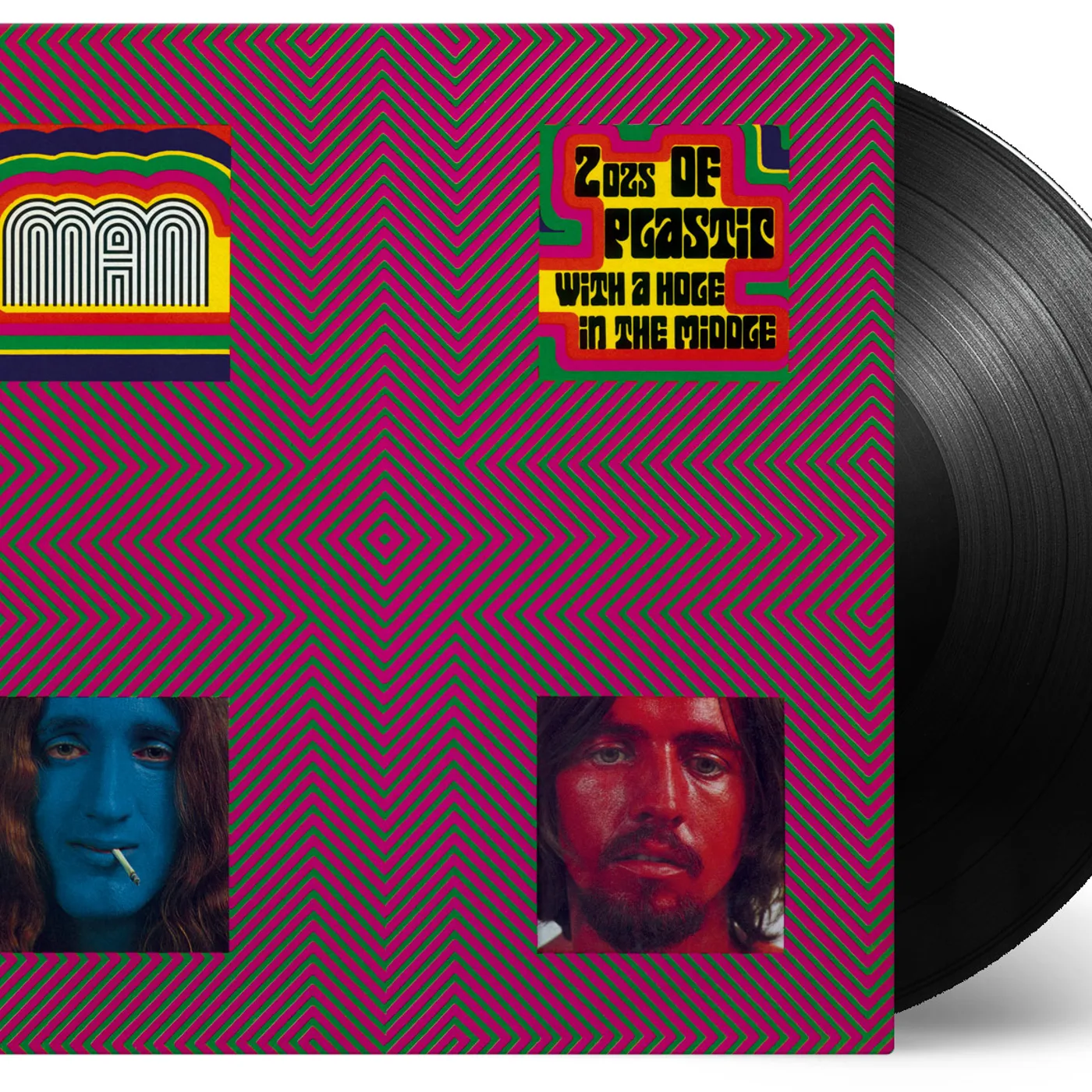 Man 2 OZS OF PLASTIC (WITH A HOLE IN THE MIDDLE) Vinyl Record