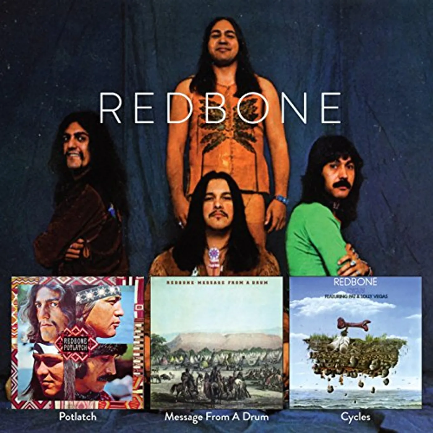 Redbone MESSAGE FROM A DRUM / CYCLES / POTLATCH CD