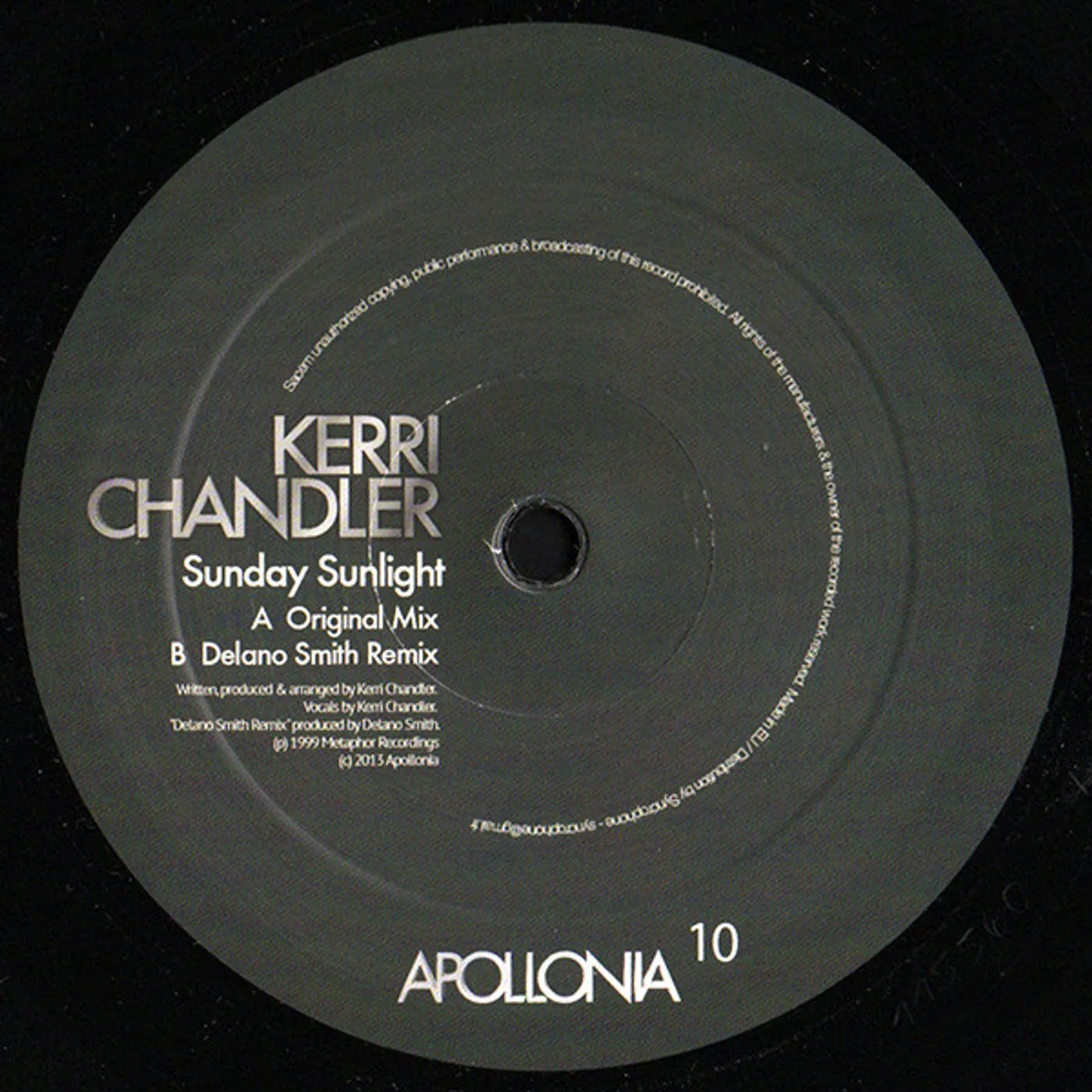 Kerri Chandler SUNDAY SUNLIGHT Vinyl Record