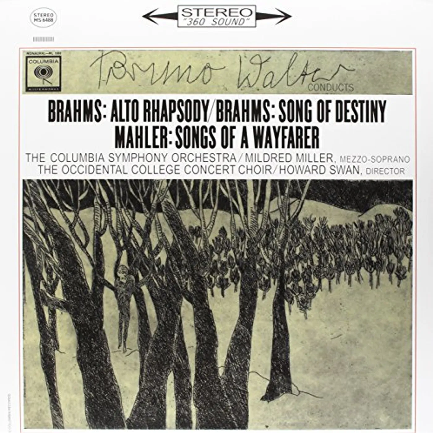 Bruno Walter BRAHMS: ALTO RHAPSODY / SONG OF Vinyl Record