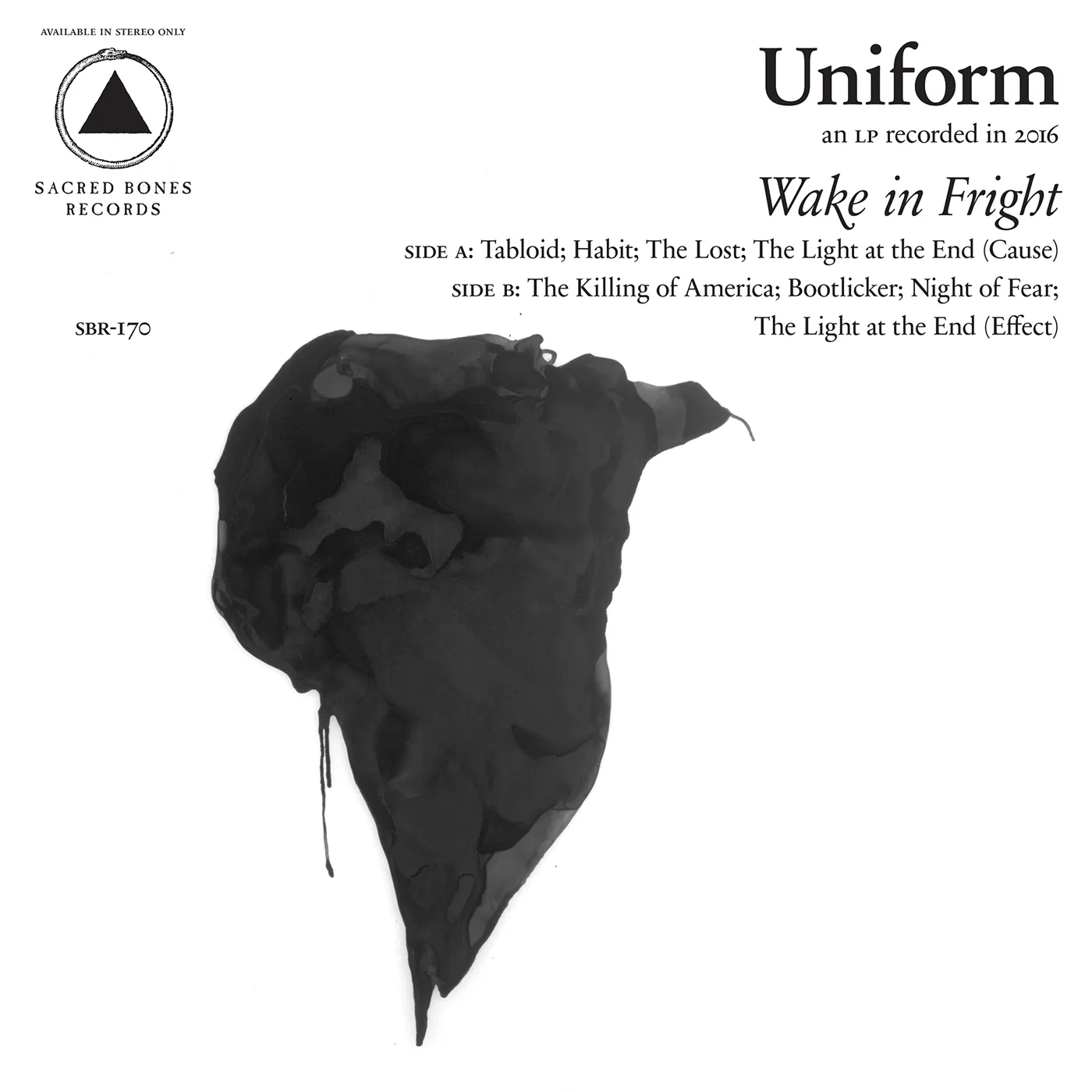 Uniform Wake in Fright Vinyl Record