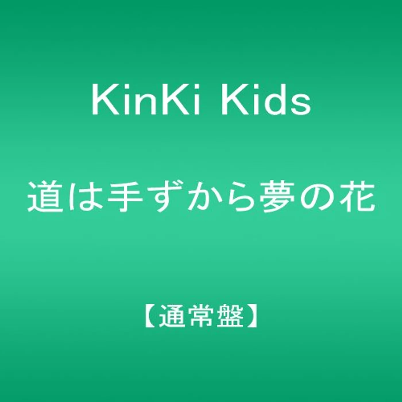 KinKi Kids MICHI HA TEZUKARA YUME NO HANA CD