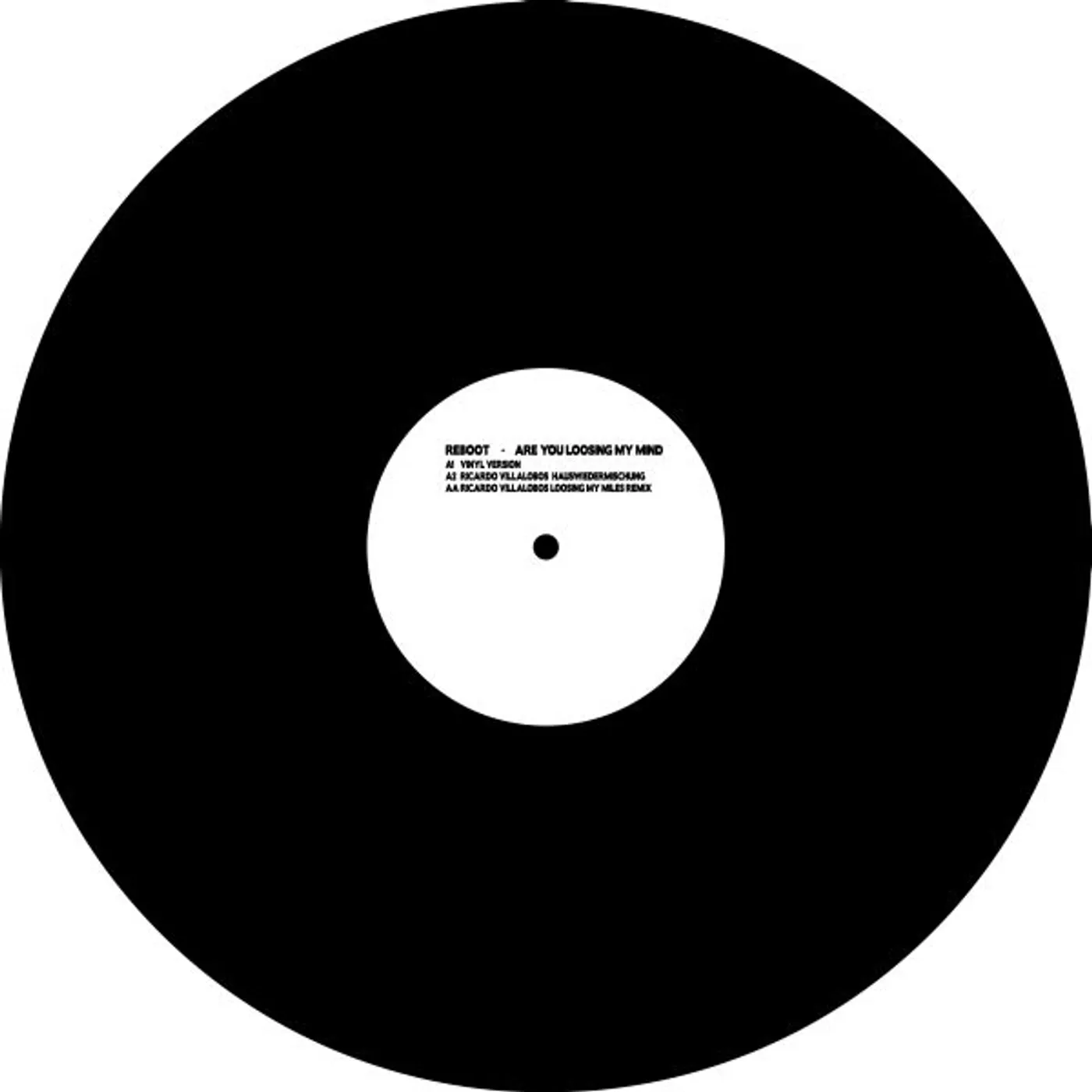 Reboot Are You Loosing My Mind Vinyl Record