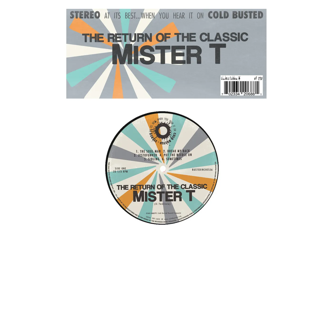 Mister T. RETURN OF THE CLASSIC Vinyl Record