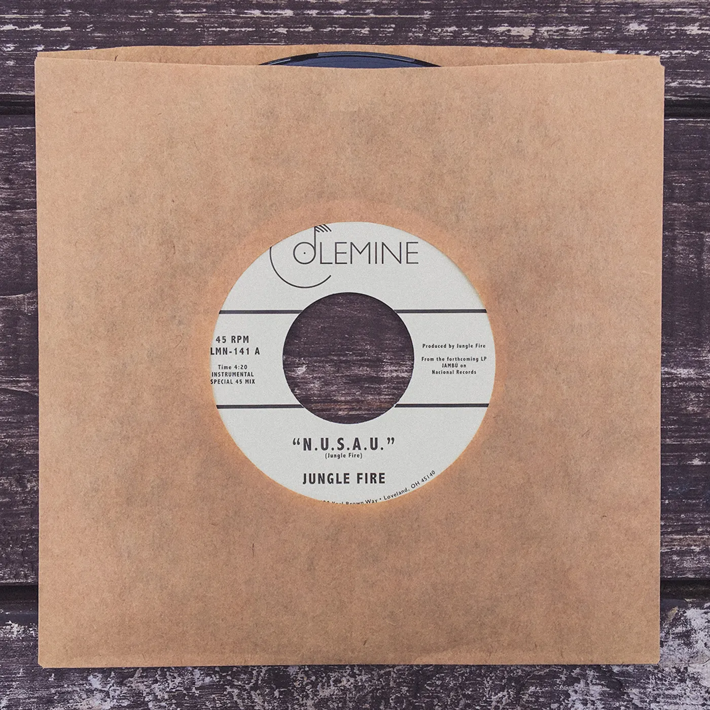 Jungle Fire N.U.S.A.U. / LA KOSSA Vinyl Record
