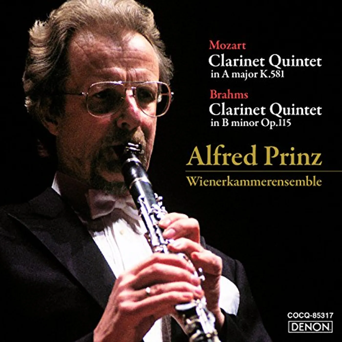 Alfred Prinz MOZART & BRAHMS: CLARINET QUINTETS CD