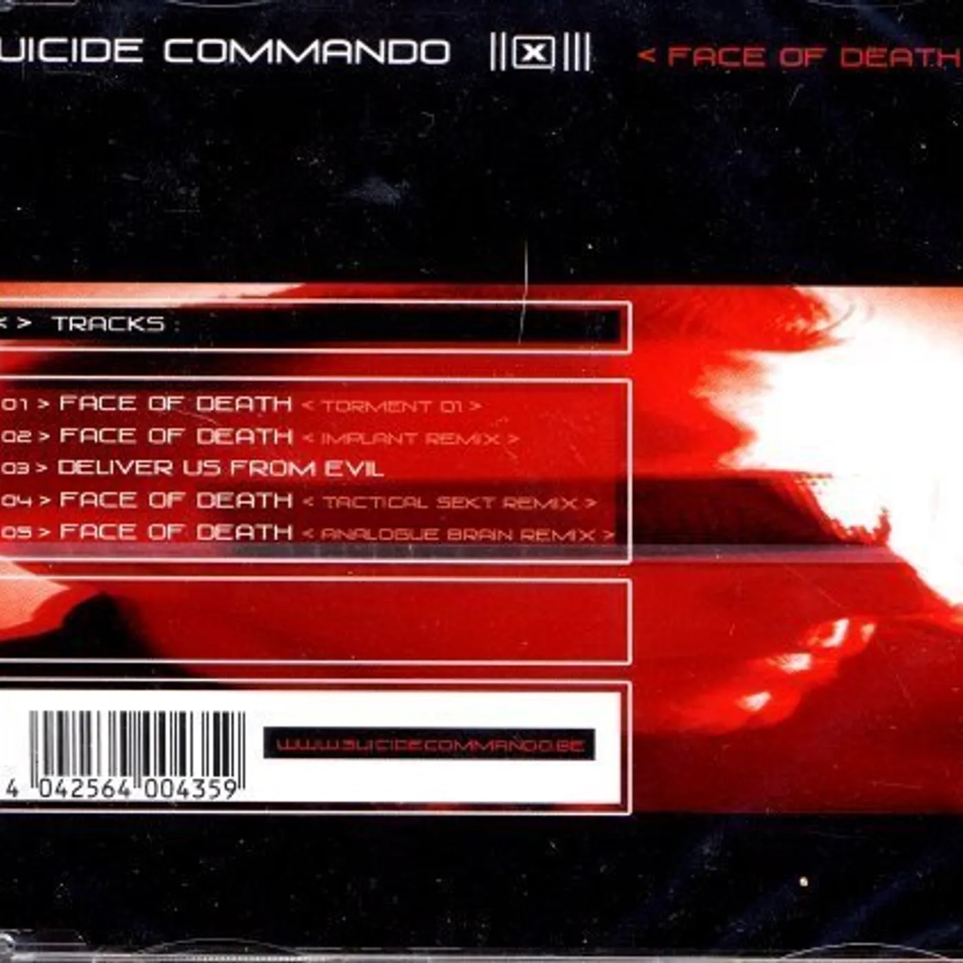 Suicide Commando FACE OF DEATH CD
