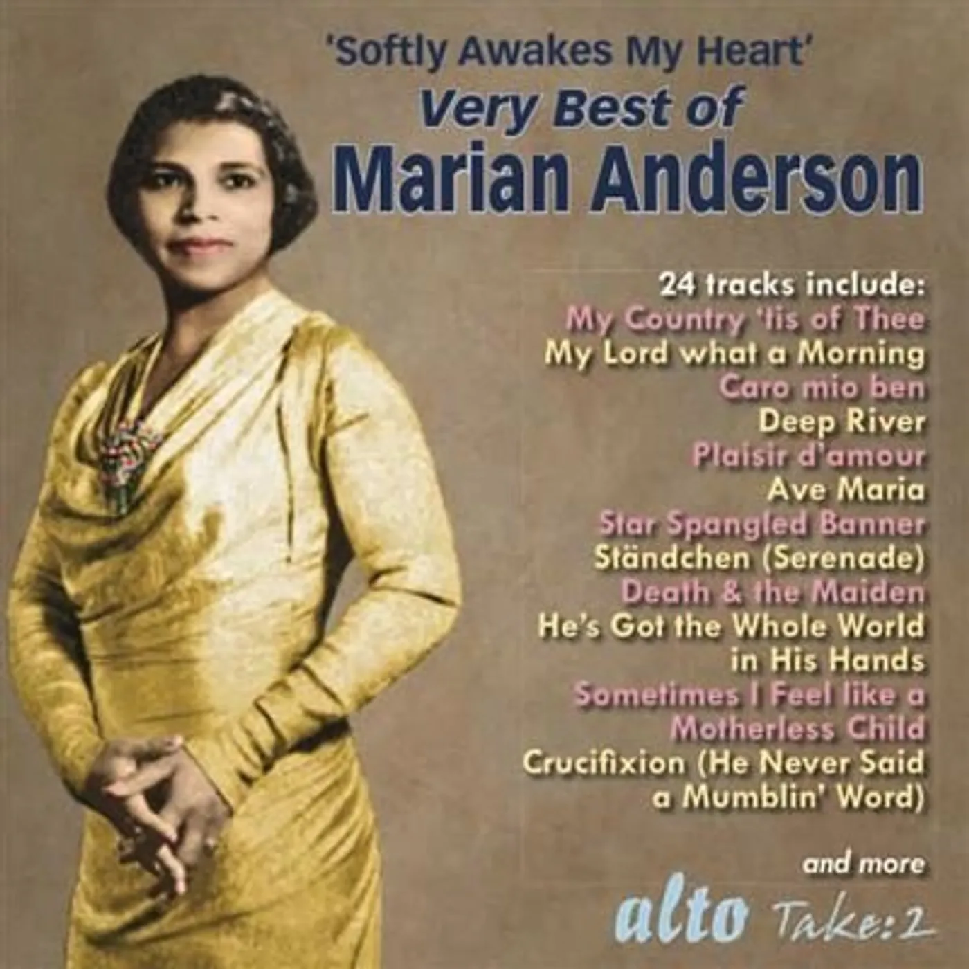 Marian Anderson VERY BEST OF ARIAS SONGS ANTHEMS SPIRITUALS CD