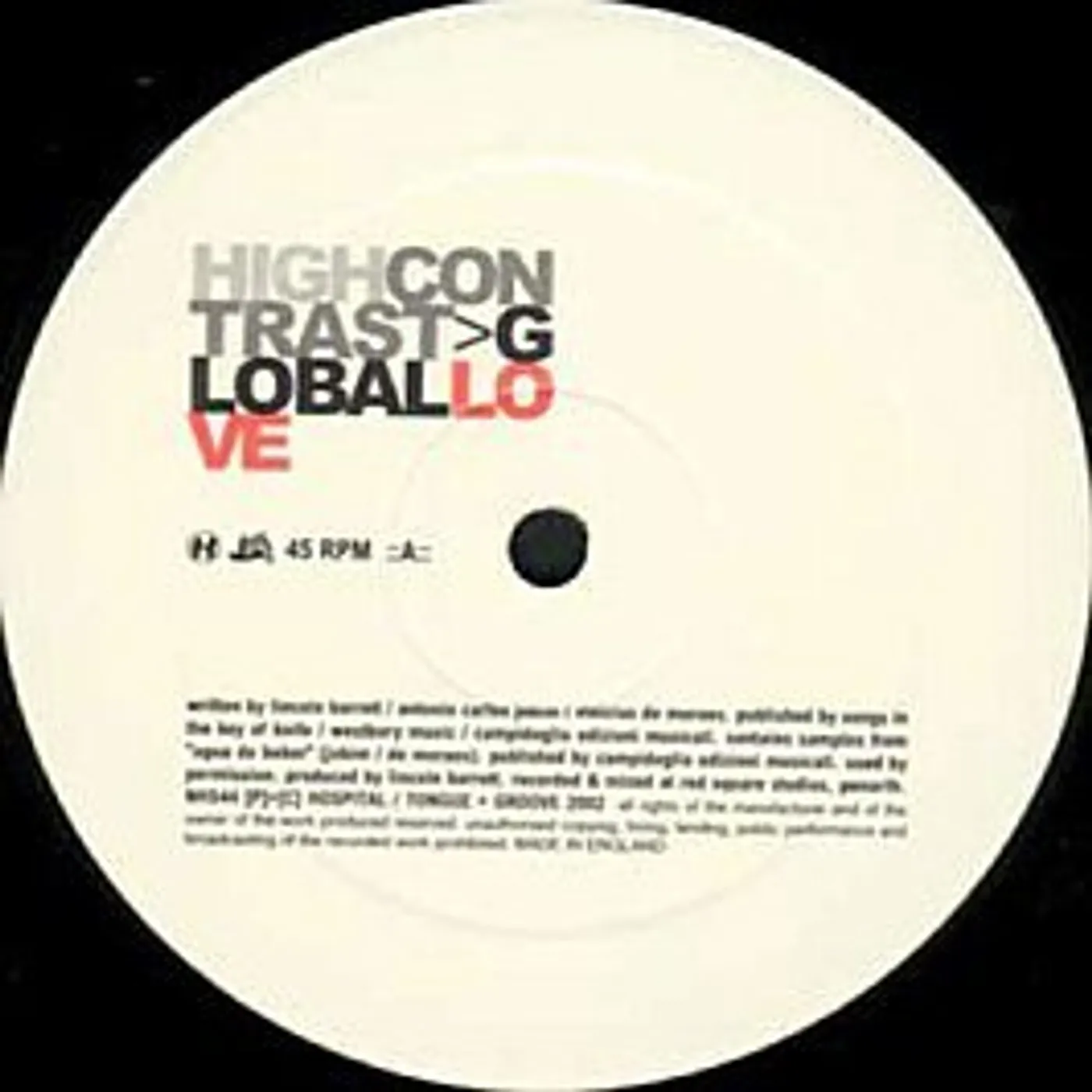 High Contrast Global Love Vinyl Record