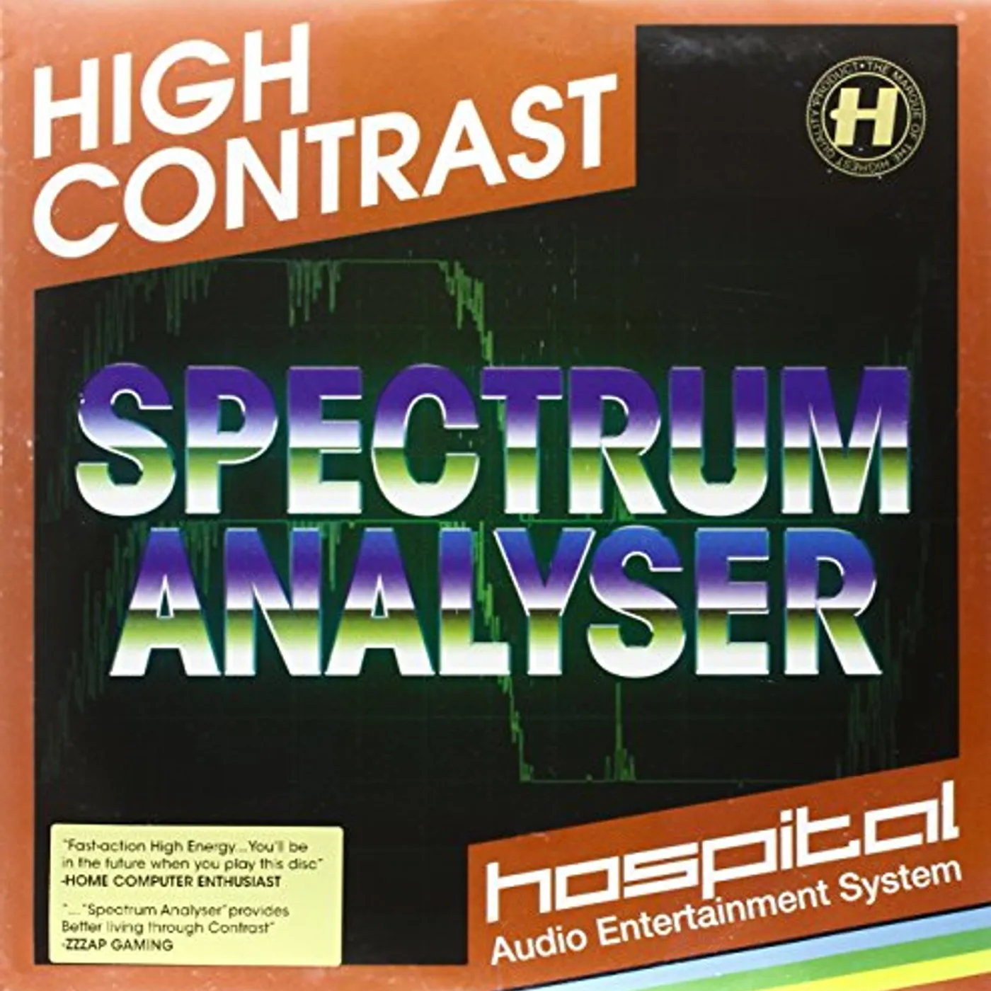 High Contrast Spectrum Analyser Vinyl Record