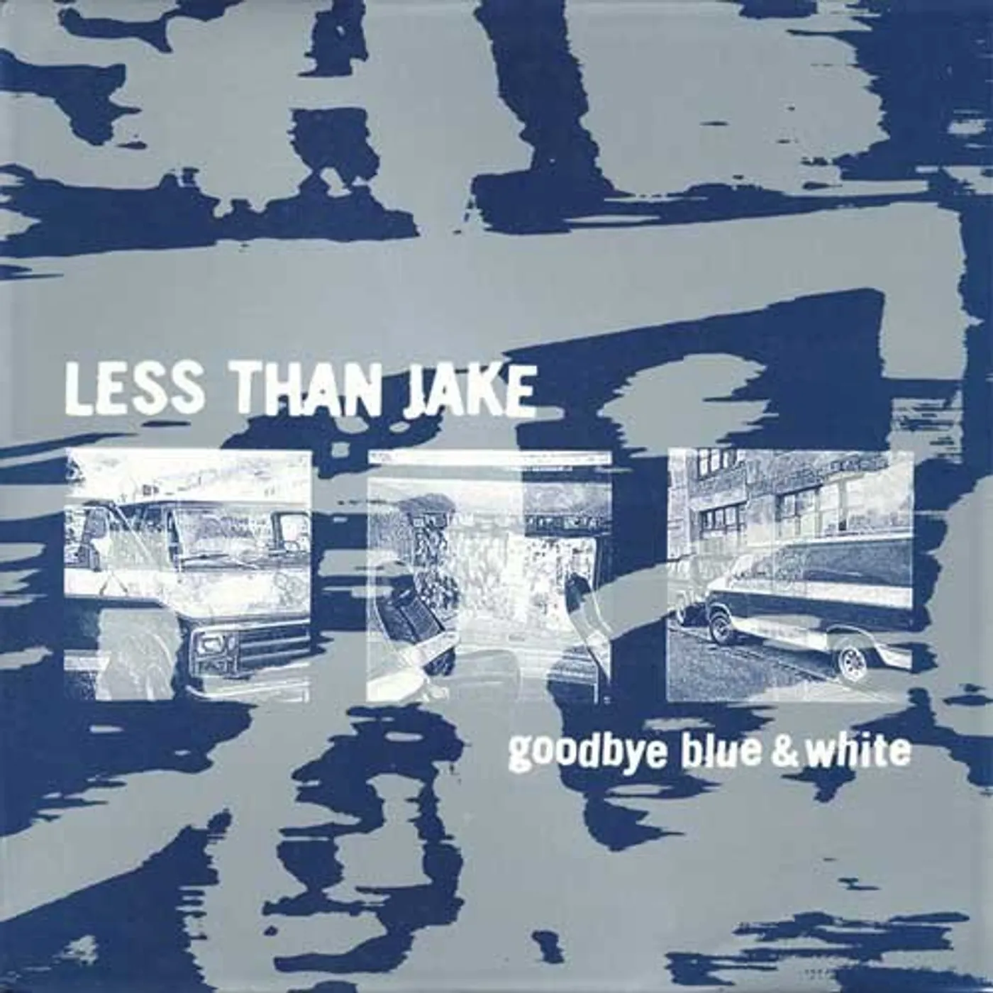 Less Than Jake Goodbye Blue & White Vinyl Record