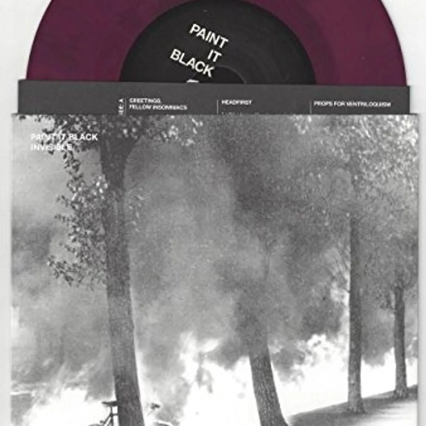 Paint It Black Invisible Vinyl Record