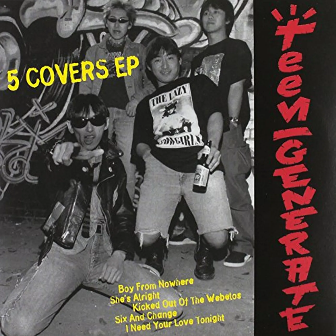 Teengenerate FIVE COVERS EP Vinyl Record