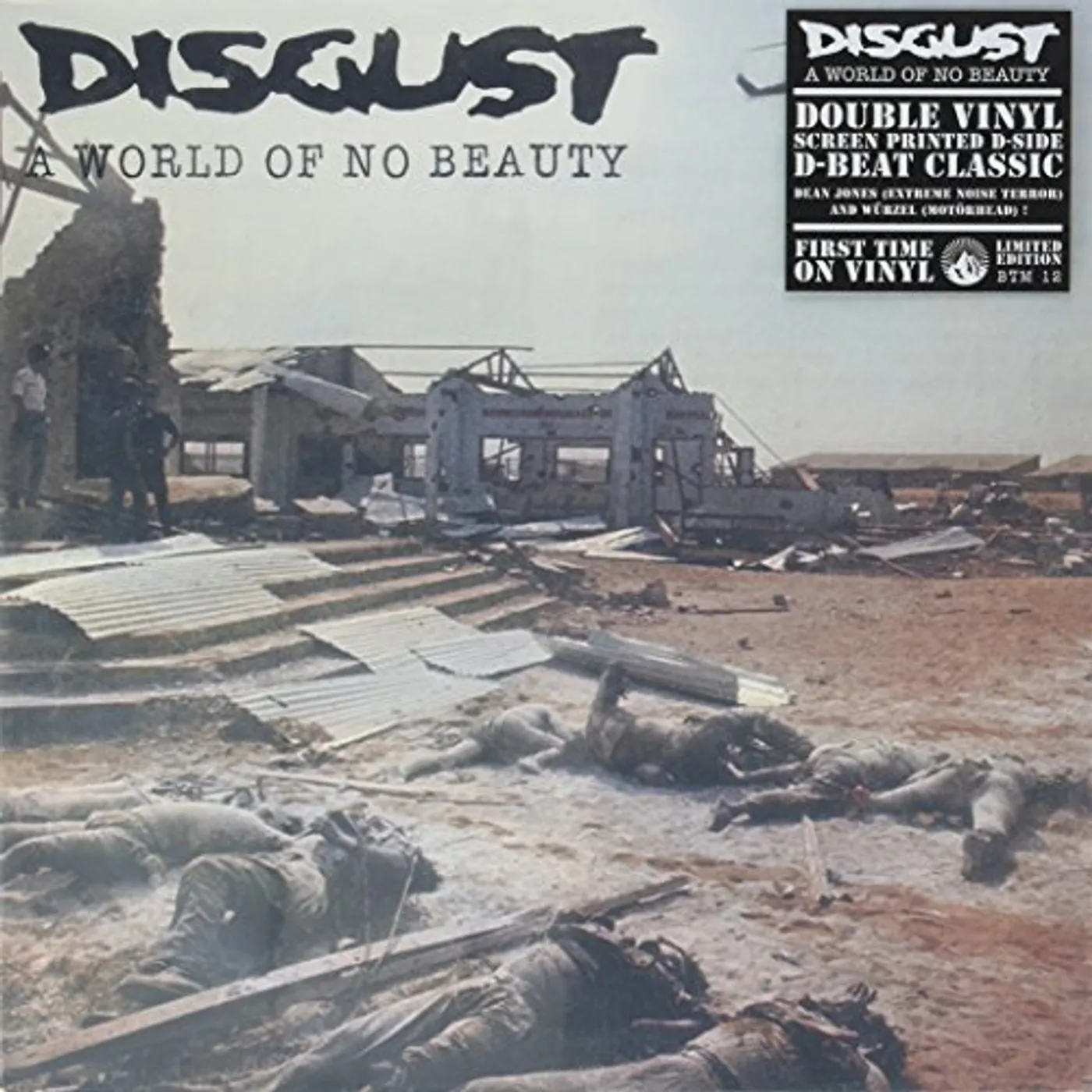 Disgust WORLD OF NO BEAUTY Vinyl Record