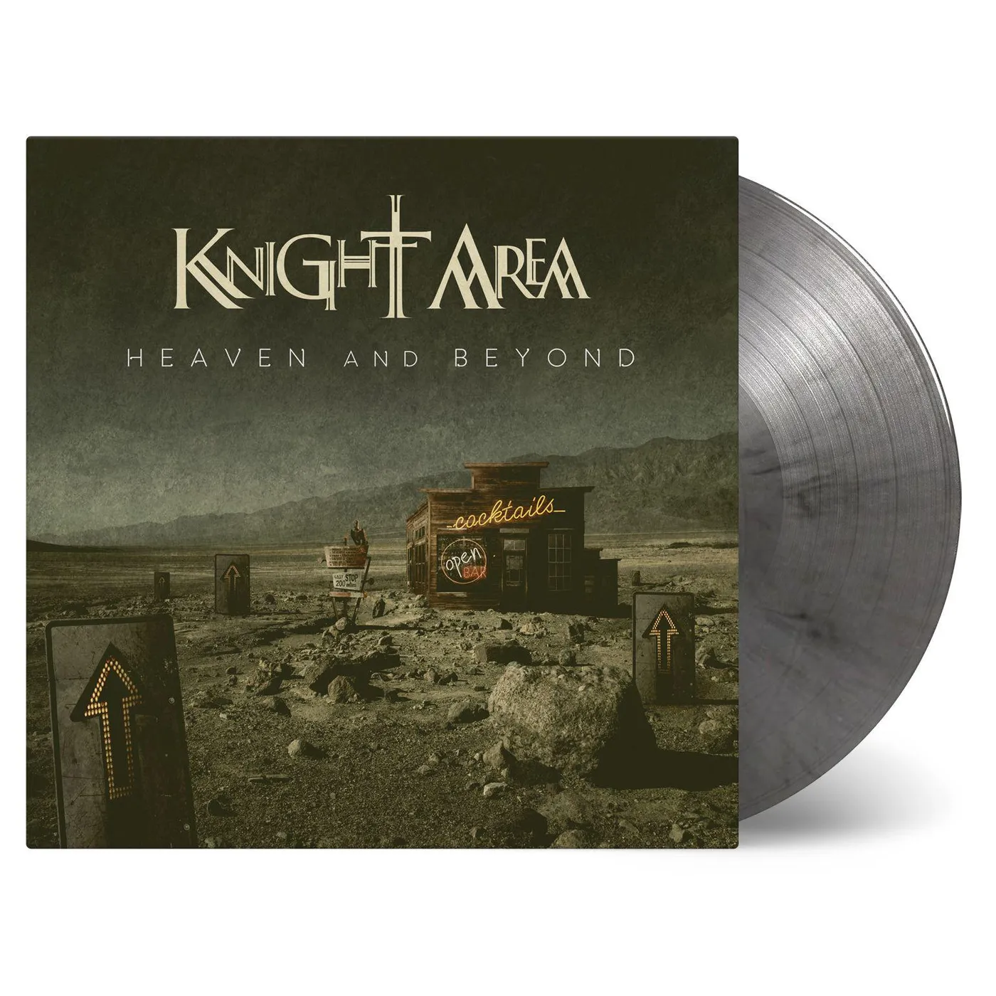 Knight Area HEAVEN & BEYOND (2LP/LIMITED SILVER & BLACK MIXED COLORED VINYL/180G/DL/GATEFOLD/NUMBERED) Vinyl Record
