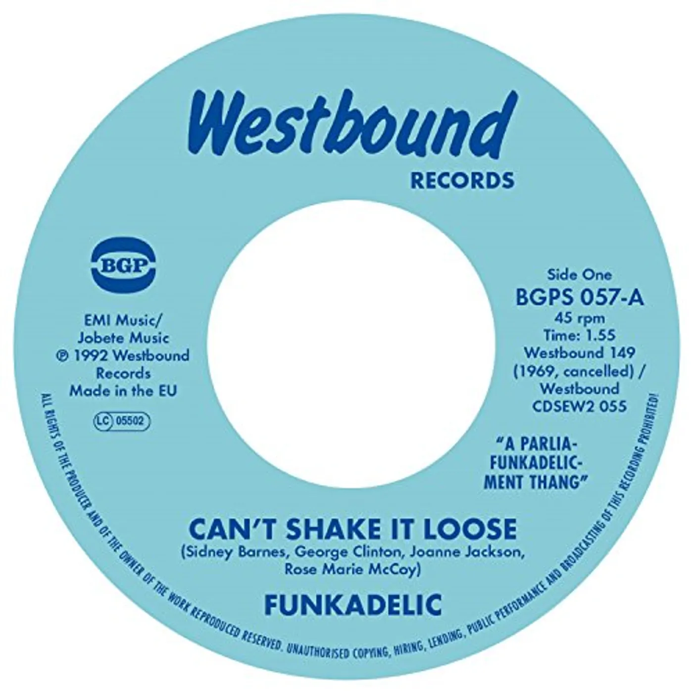 Funkadelic CAN'T SHAKE IT LOOSE / I'LL BET YOU Vinyl Record