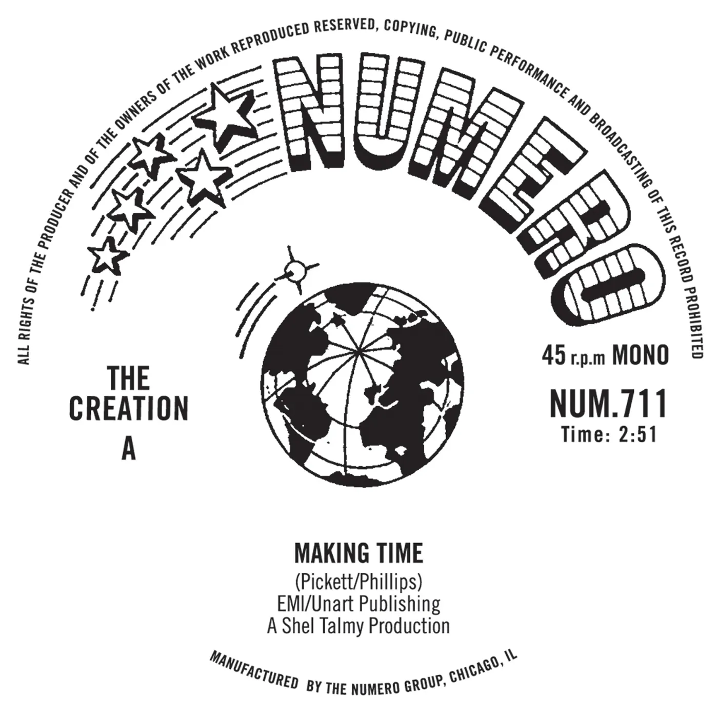 The Creation MAKING TIME / MAKING TIME (INSTRUMENTAL) Vinyl Record