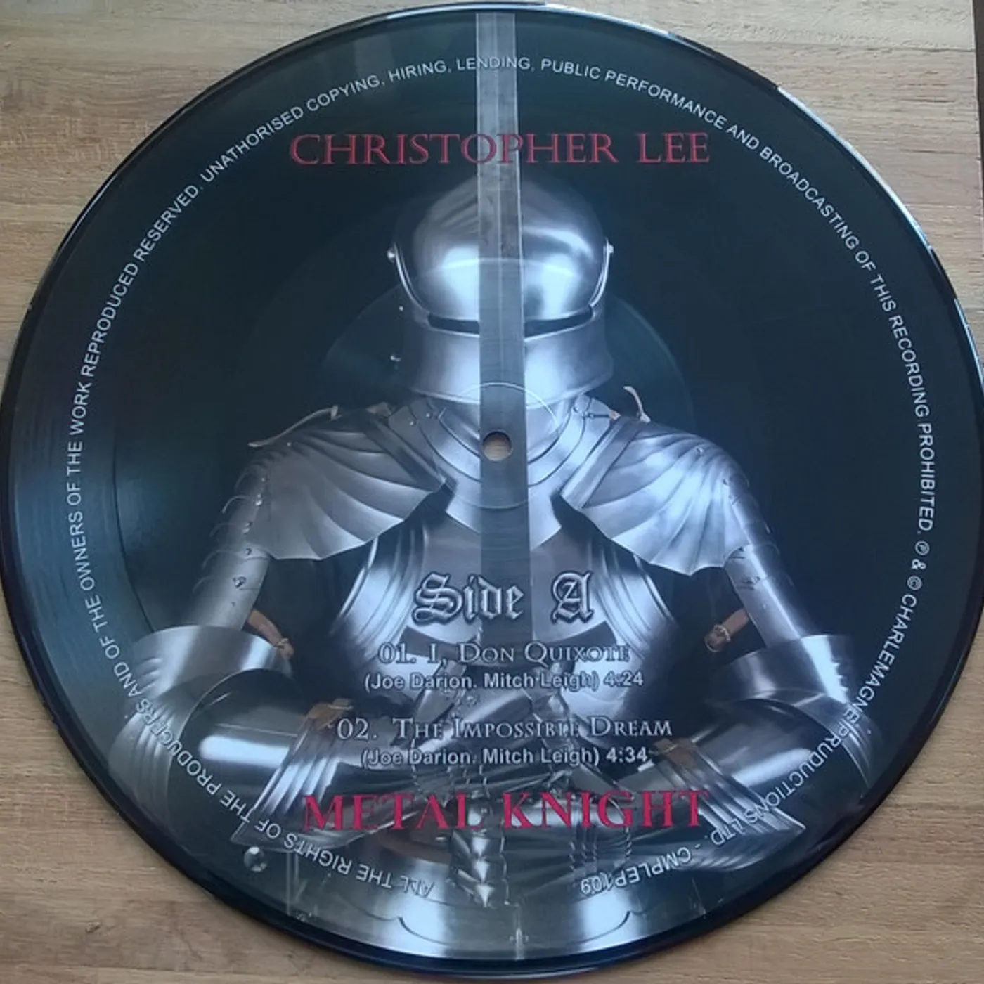 Christopher Lee METAL KNIGHT Vinyl Record