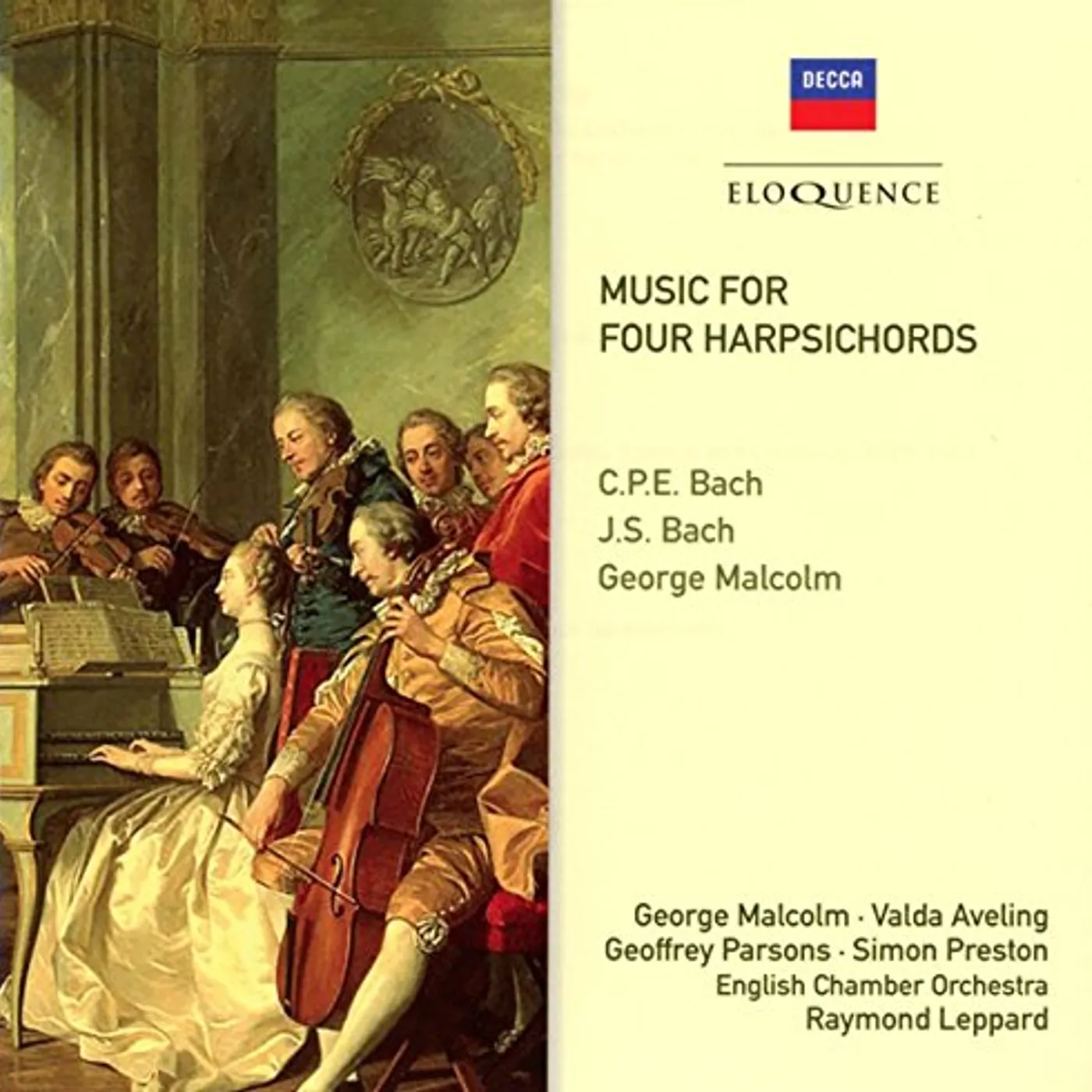 George Malcolm MUSIC FOR FOUR HARPSICHORDS CD
