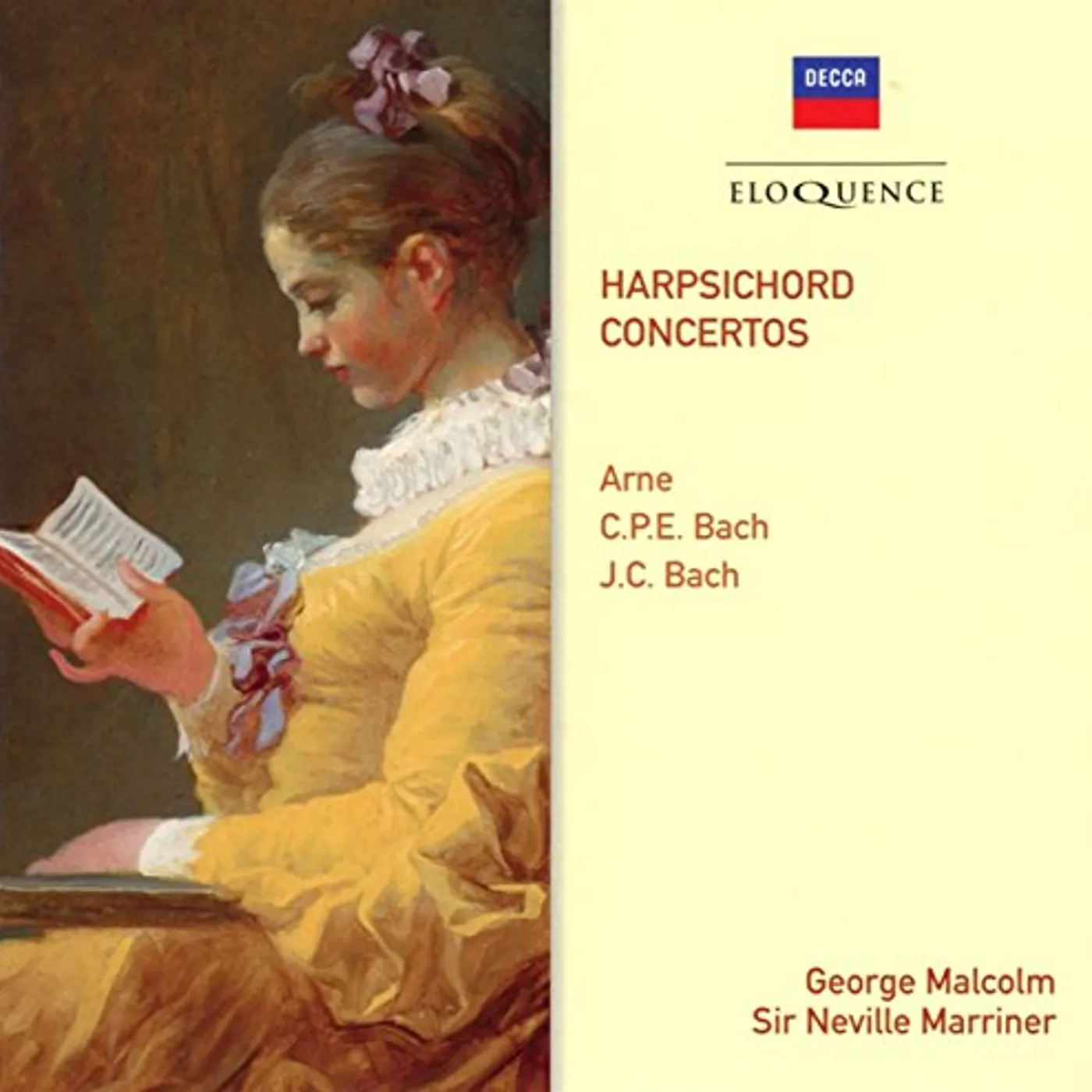 George Malcolm ARNE / C.P.E. BACH / J.C. BACH: HARPSICHORD CTOS CD
