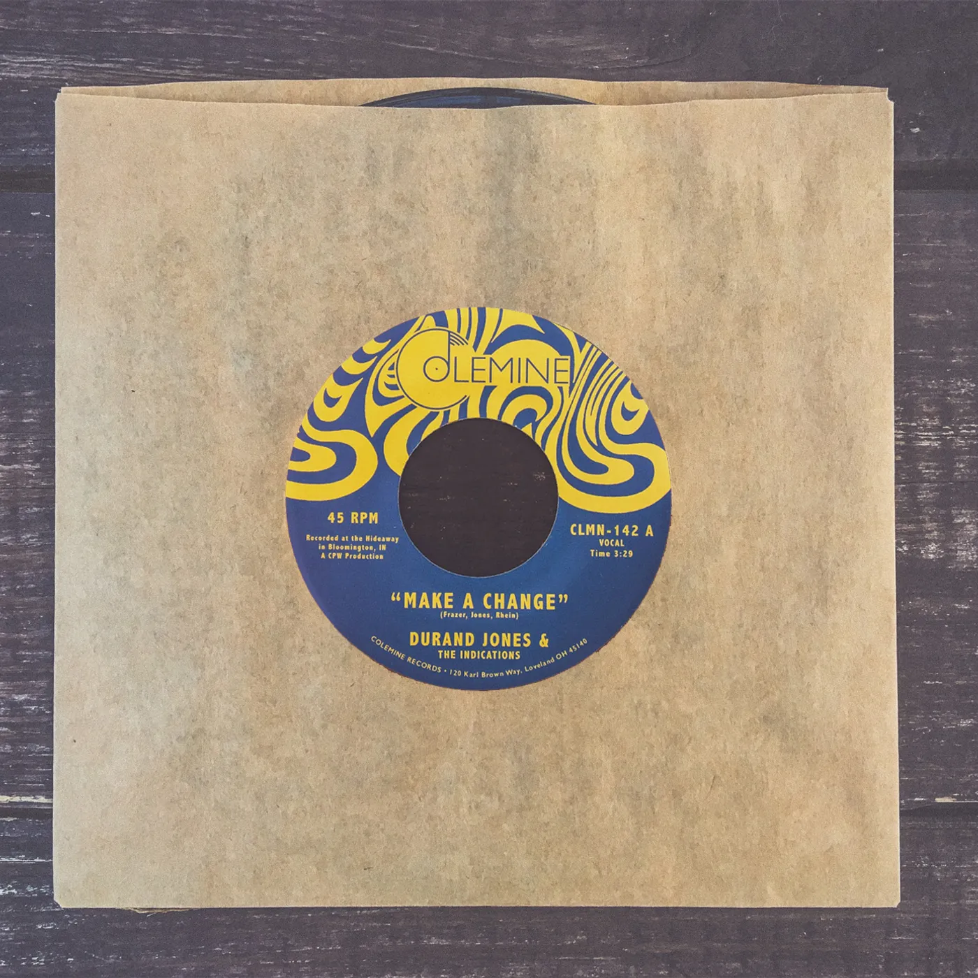 Durand Jones & The Indications MAKE A CHANGE / IS IT ANY WONDER Vinyl Record