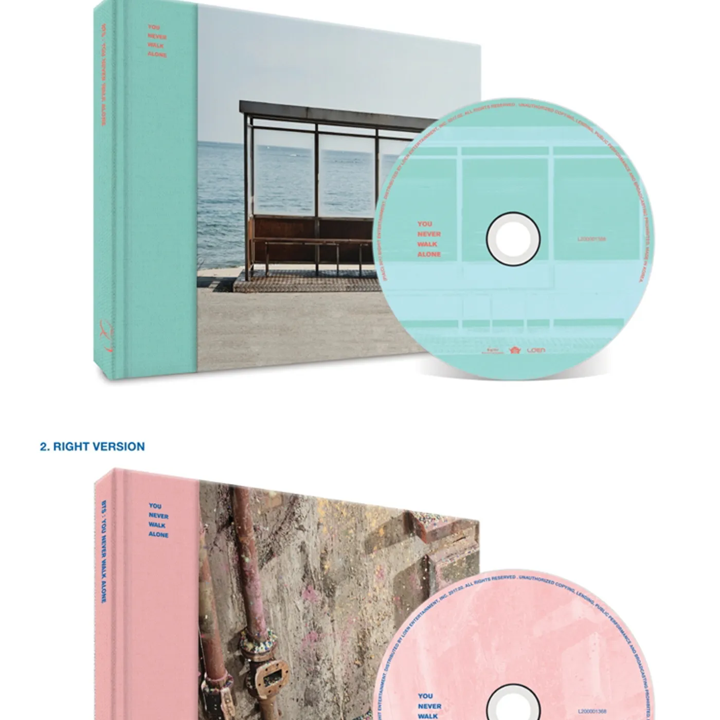 BTS YOU NEVER WALK ALONE (RANDOM COVER) CD