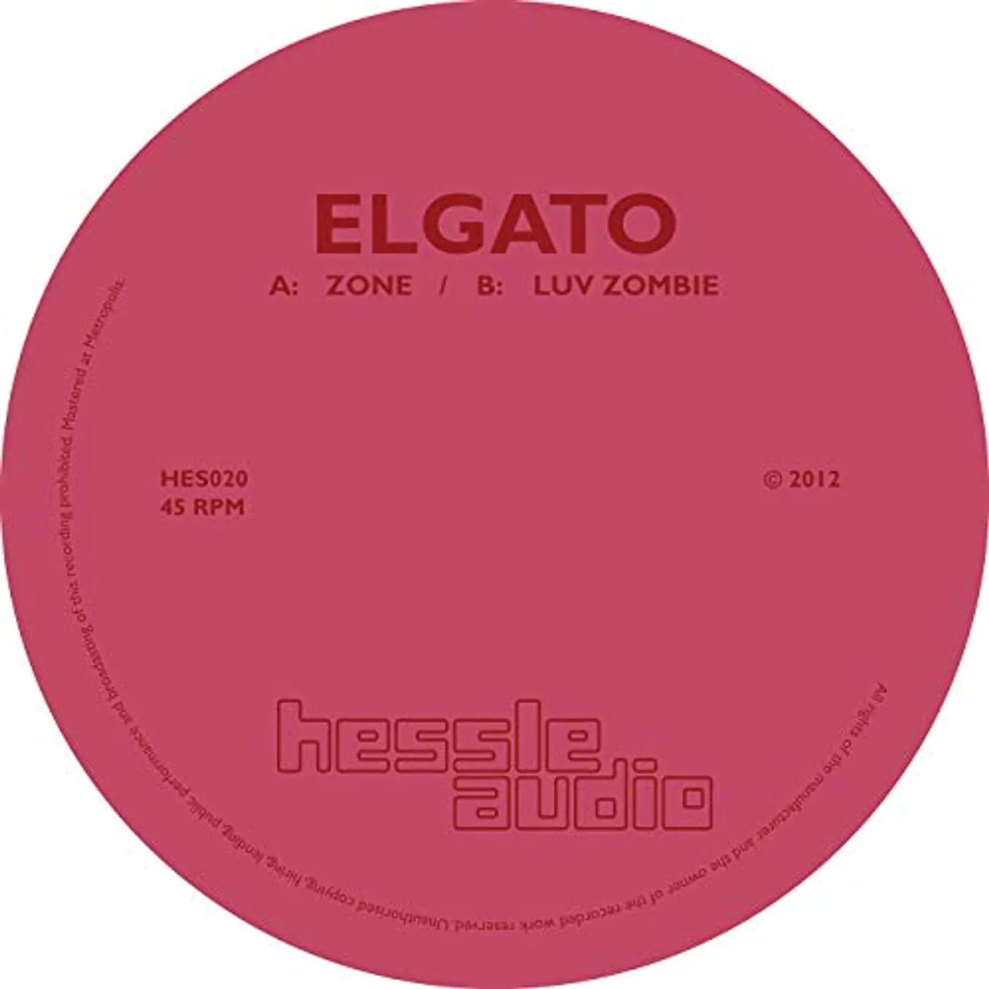 Elgato Zone / Luv Zombie Vinyl Record