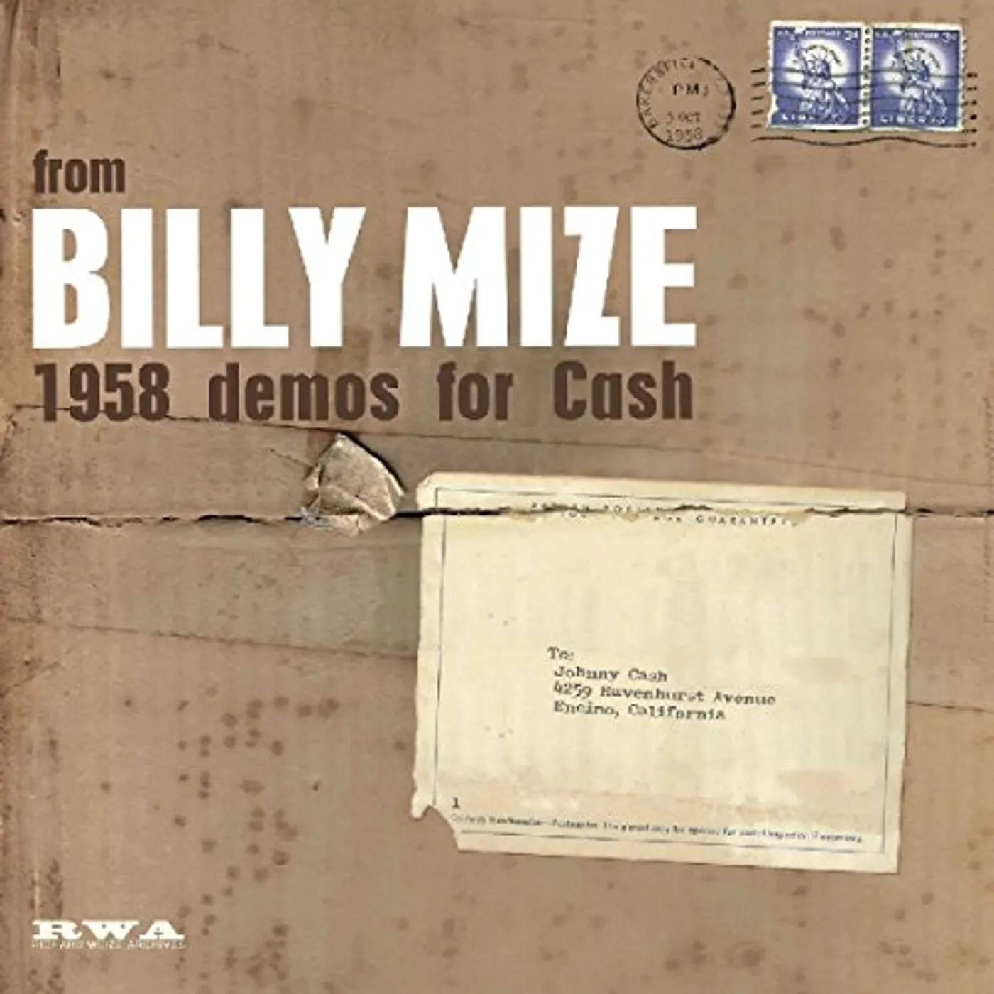 Billy Mize 1958 Demos For Cash Vinyl Record