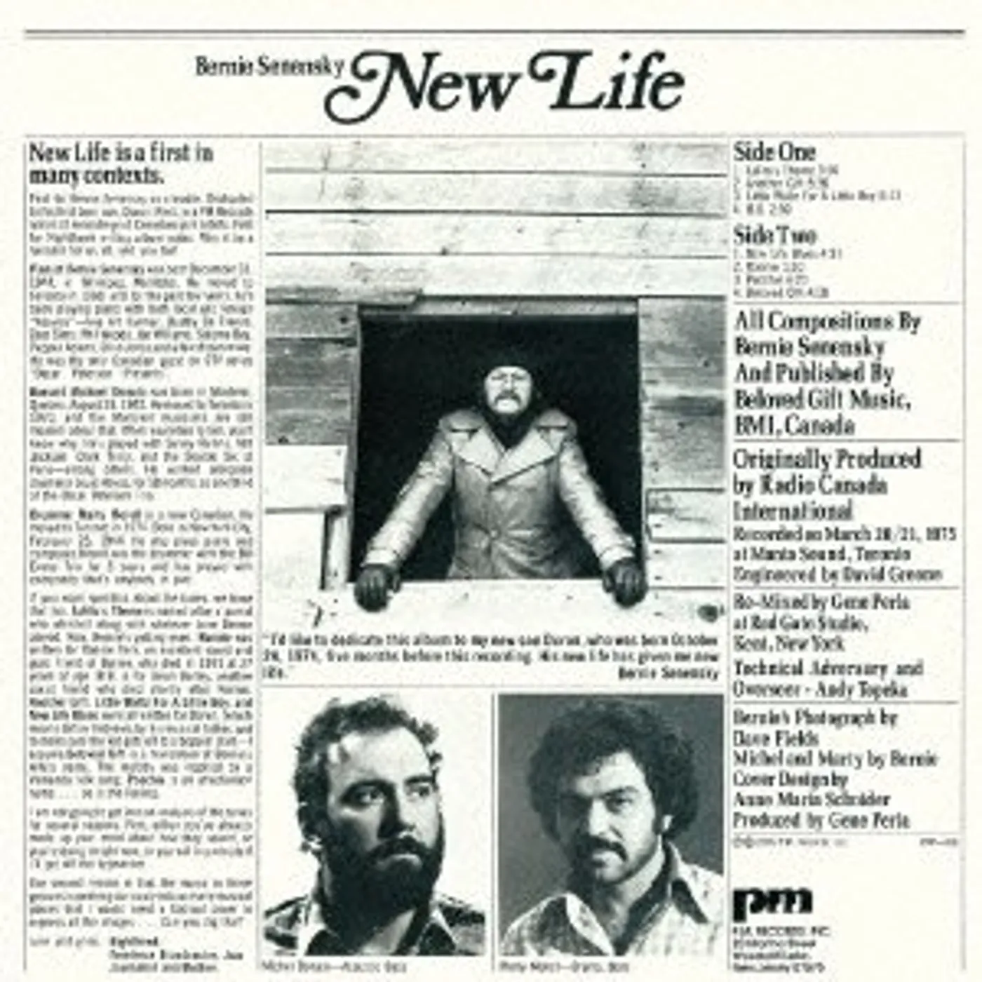 Bernie Senensky NEW LIFE CD