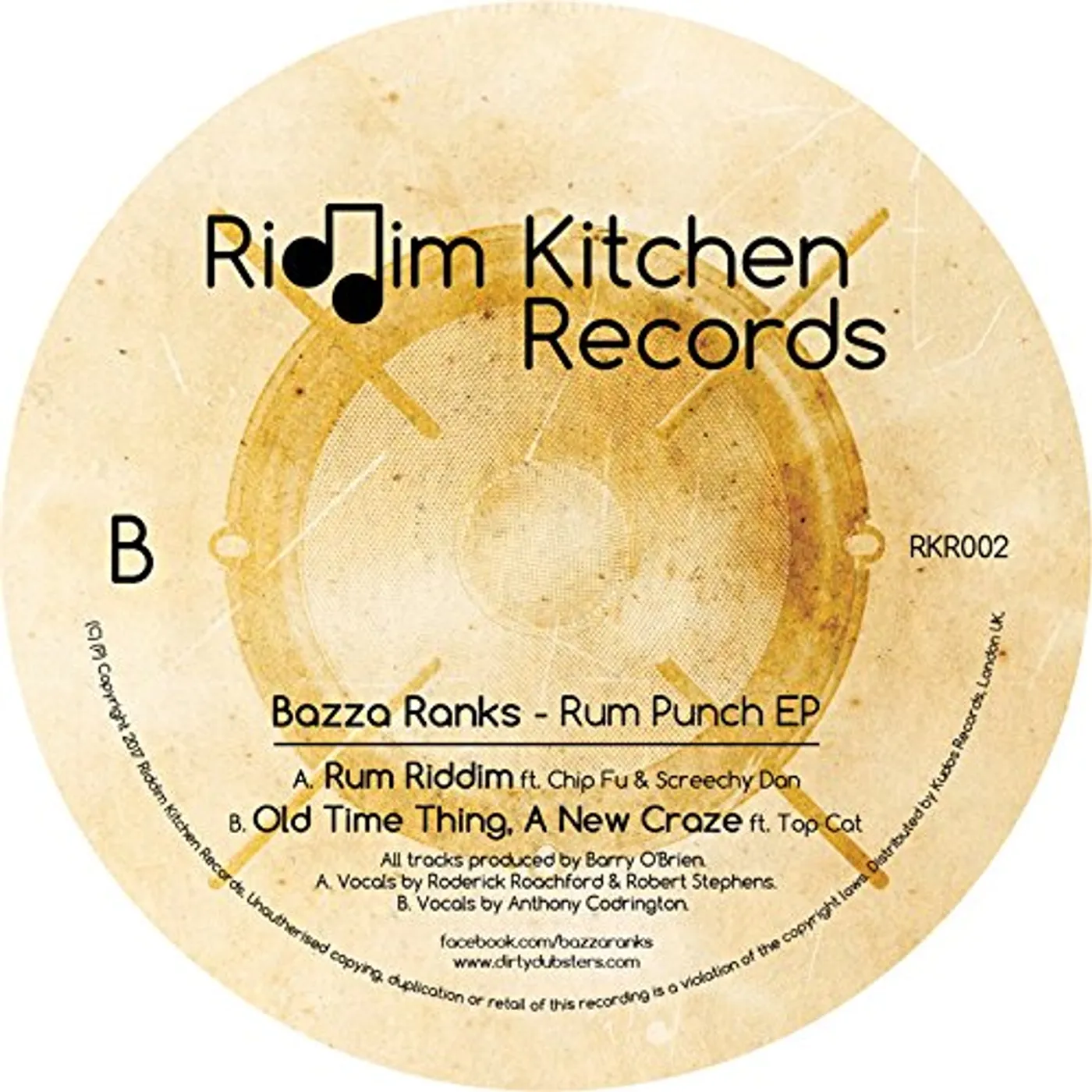 Bazza Ranks RUM PUNCH Vinyl Record