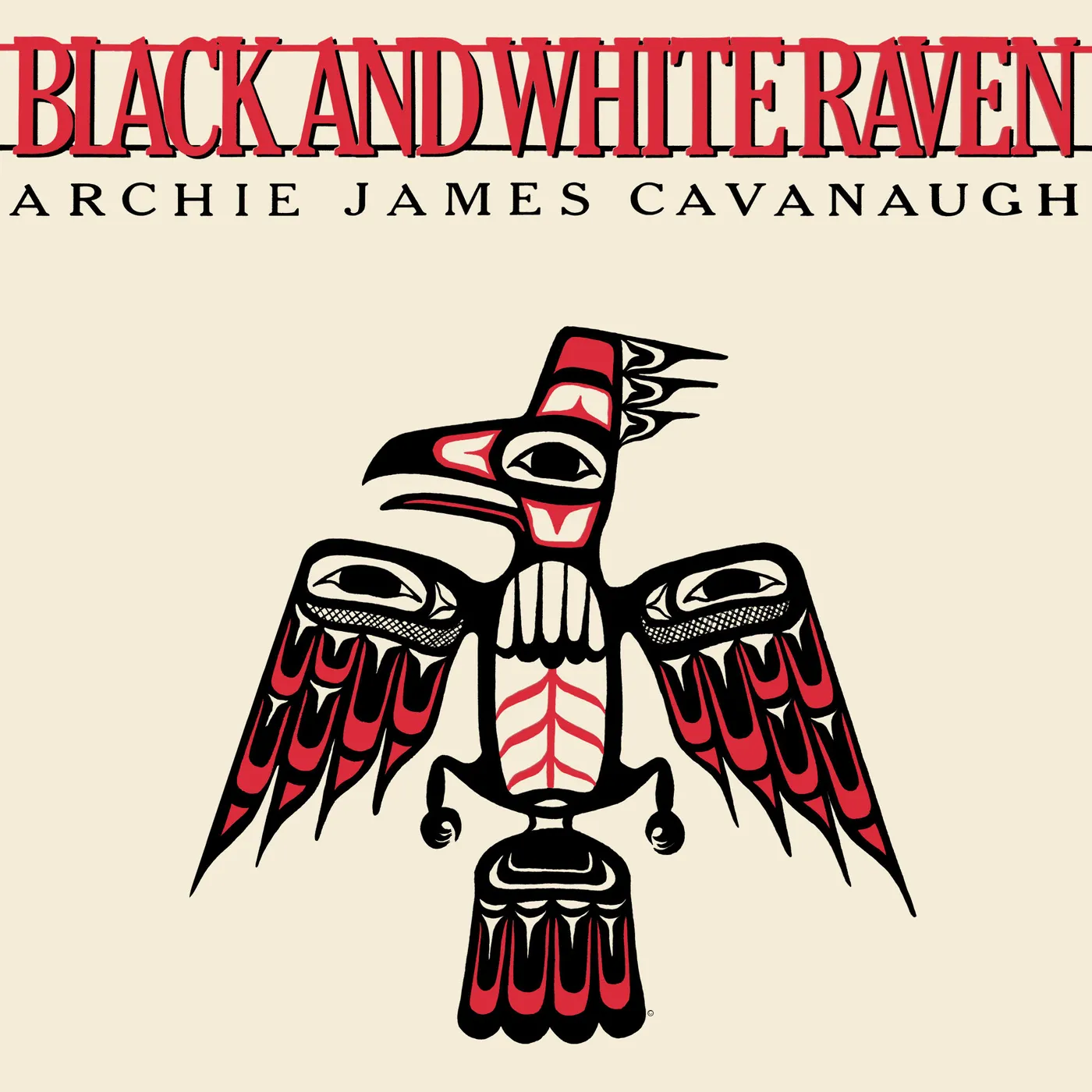 Archie James Cavanaugh Black and White Raven Vinyl Record
