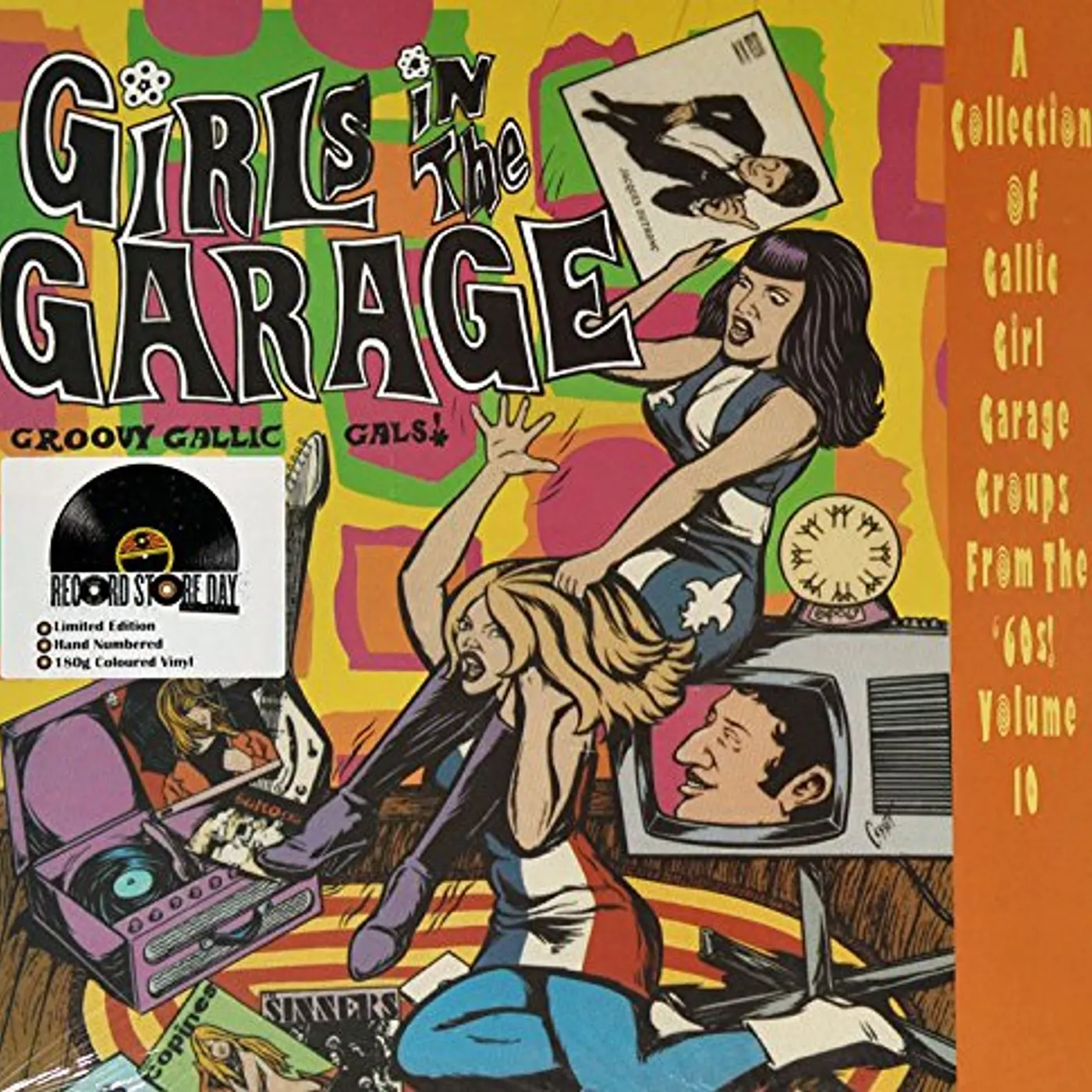 GIRLS IN THE GARAGE - GROOVY GALLIC GALS 10 / VAR Vinyl Record