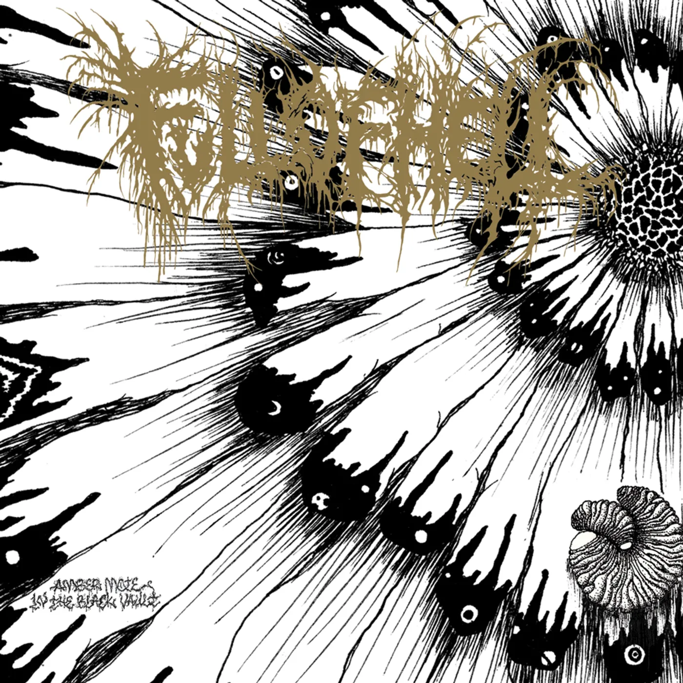 Full Of Hell AMBER MOTE IN THE BLACK VAULT (GOLD VINYL) Vinyl Record