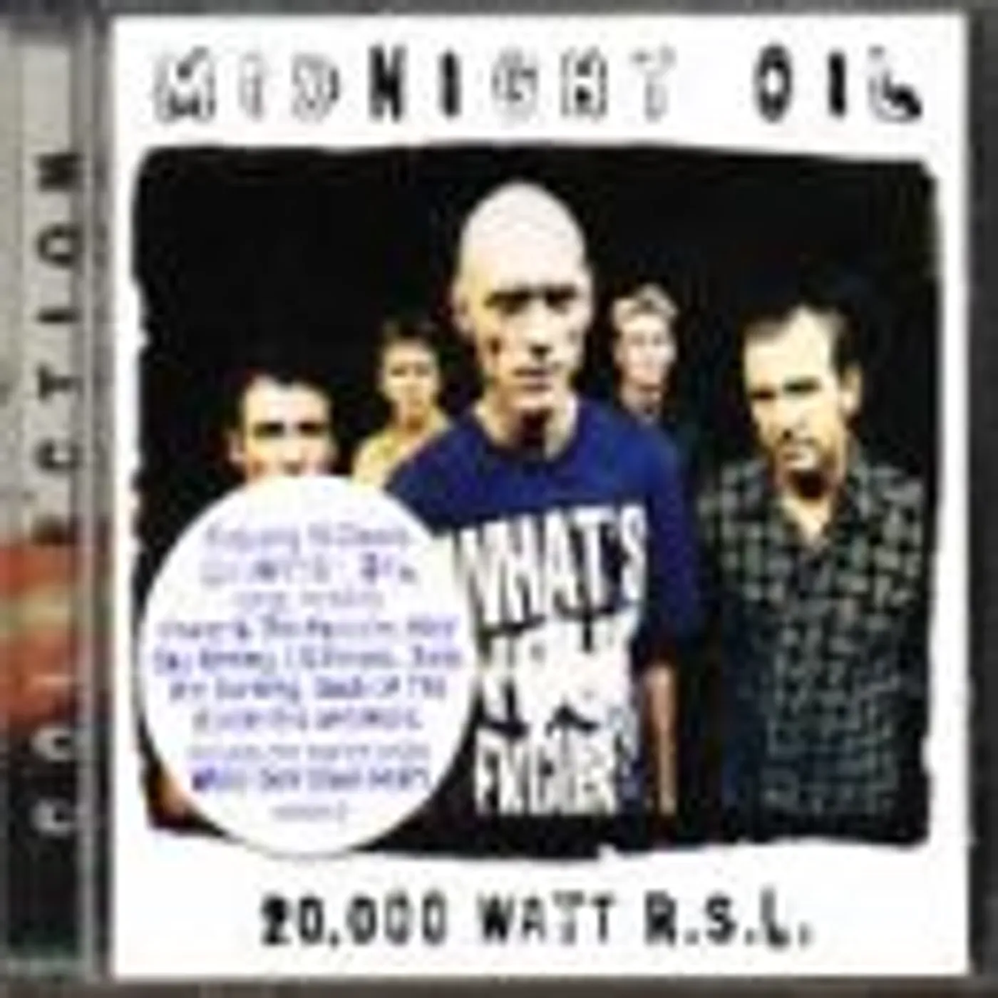 20,000 WATT RSL: MIDNIGHT OIL COLLECTION CD